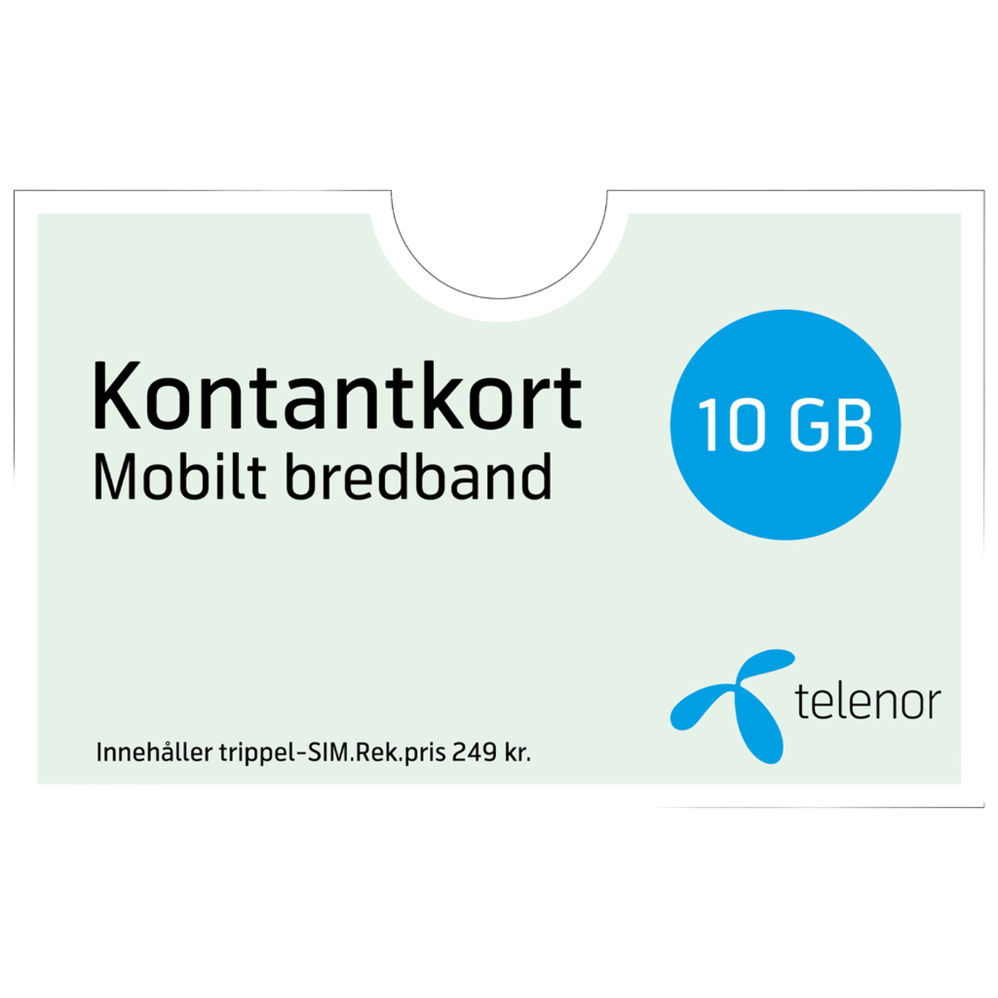 Telenor Mobilt Bredband Kontantkort 1 månad 10 GB