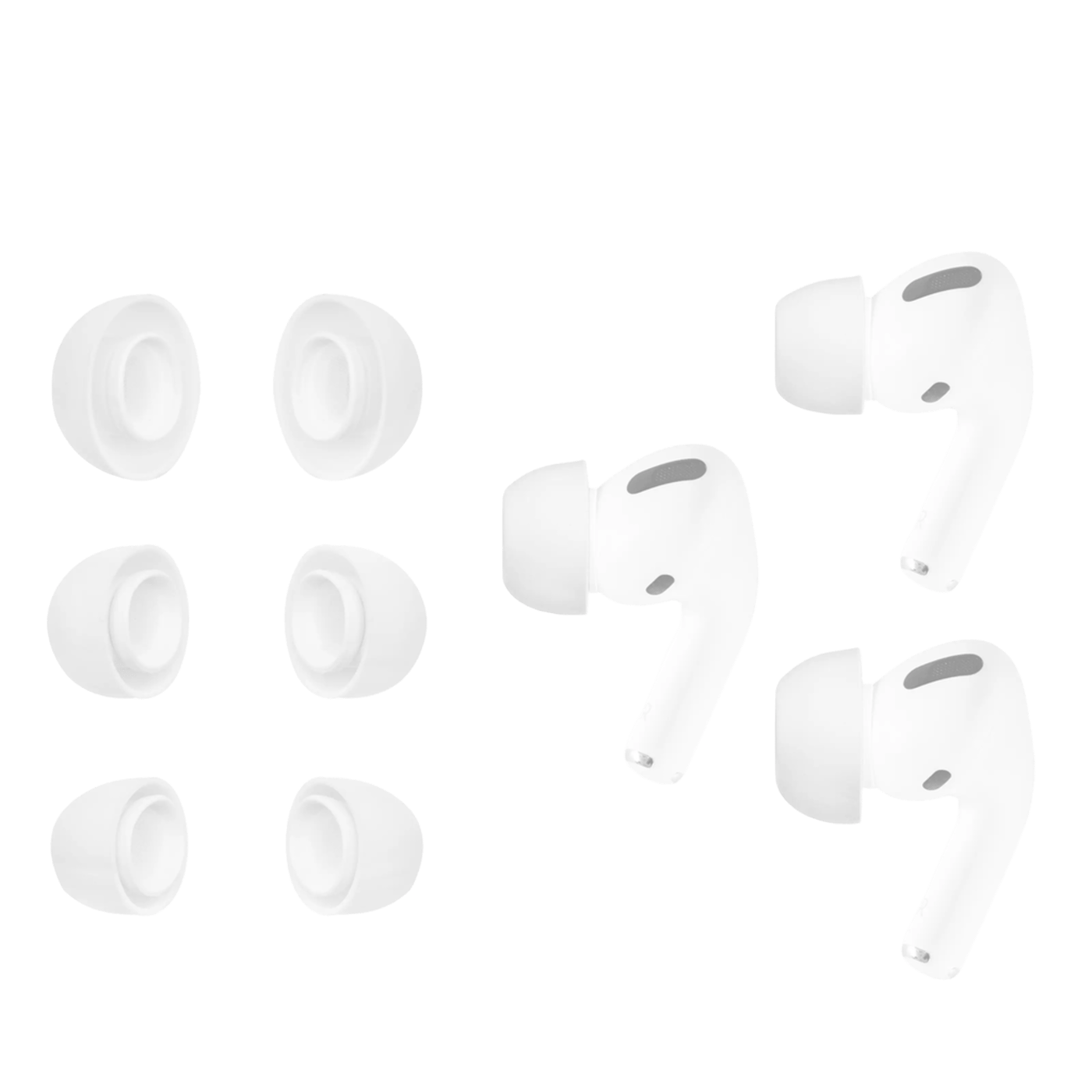 Linocell Airpods Pro-øreplugger (gen 1, 2019 og gen 2, 2022/2023)