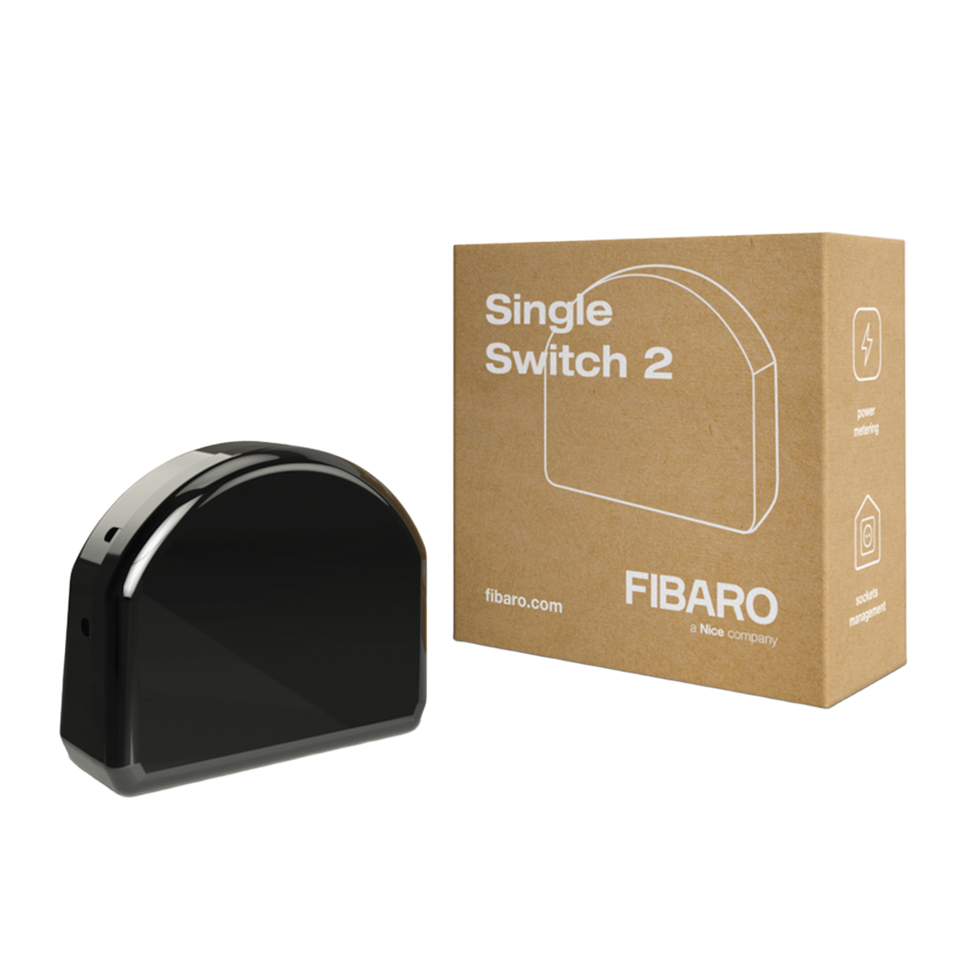 Fibaro Innfelt Z-wave-fjernstrømbryter Single