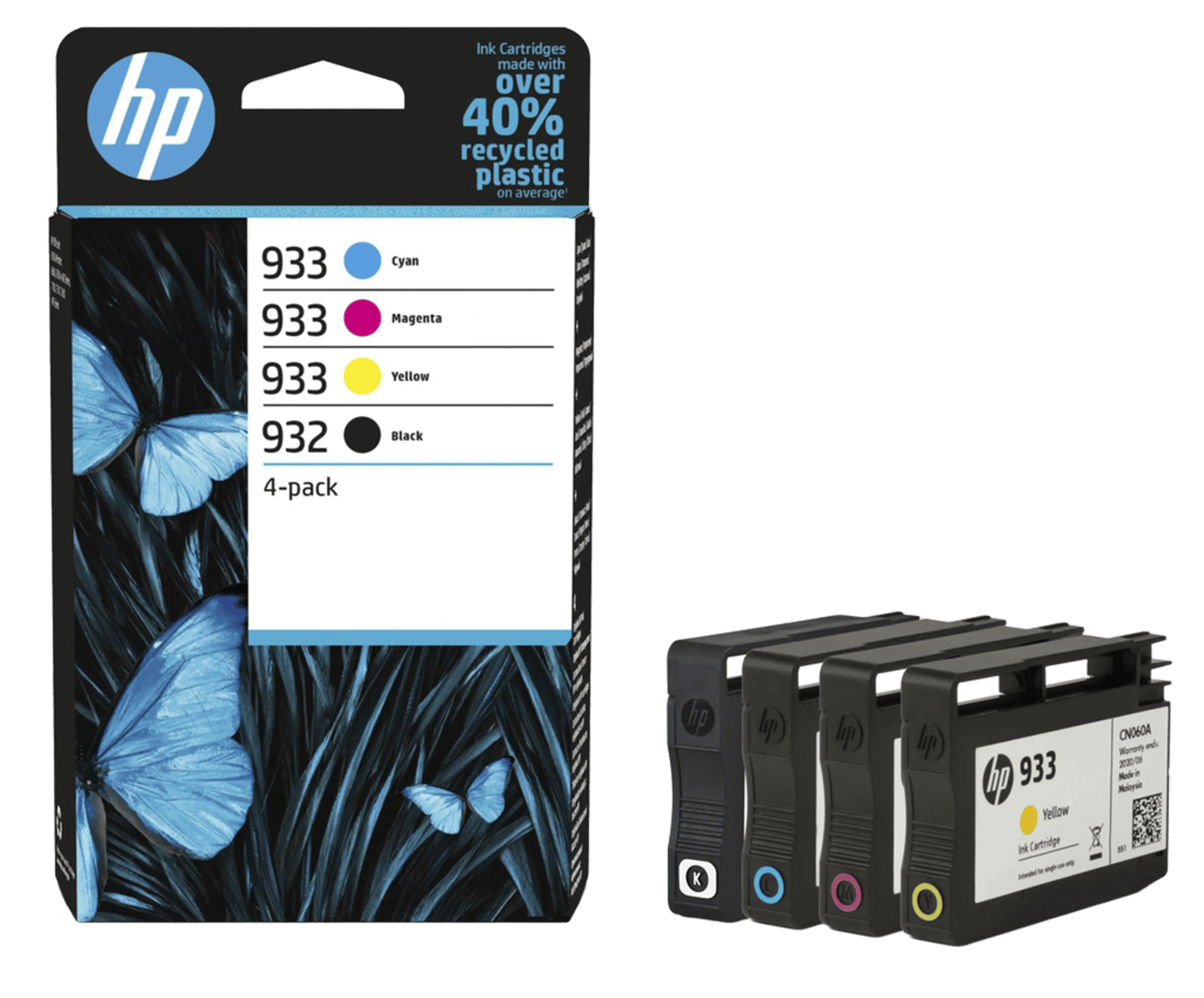 HP 932 och 933 Bläckpatroner 4-pack