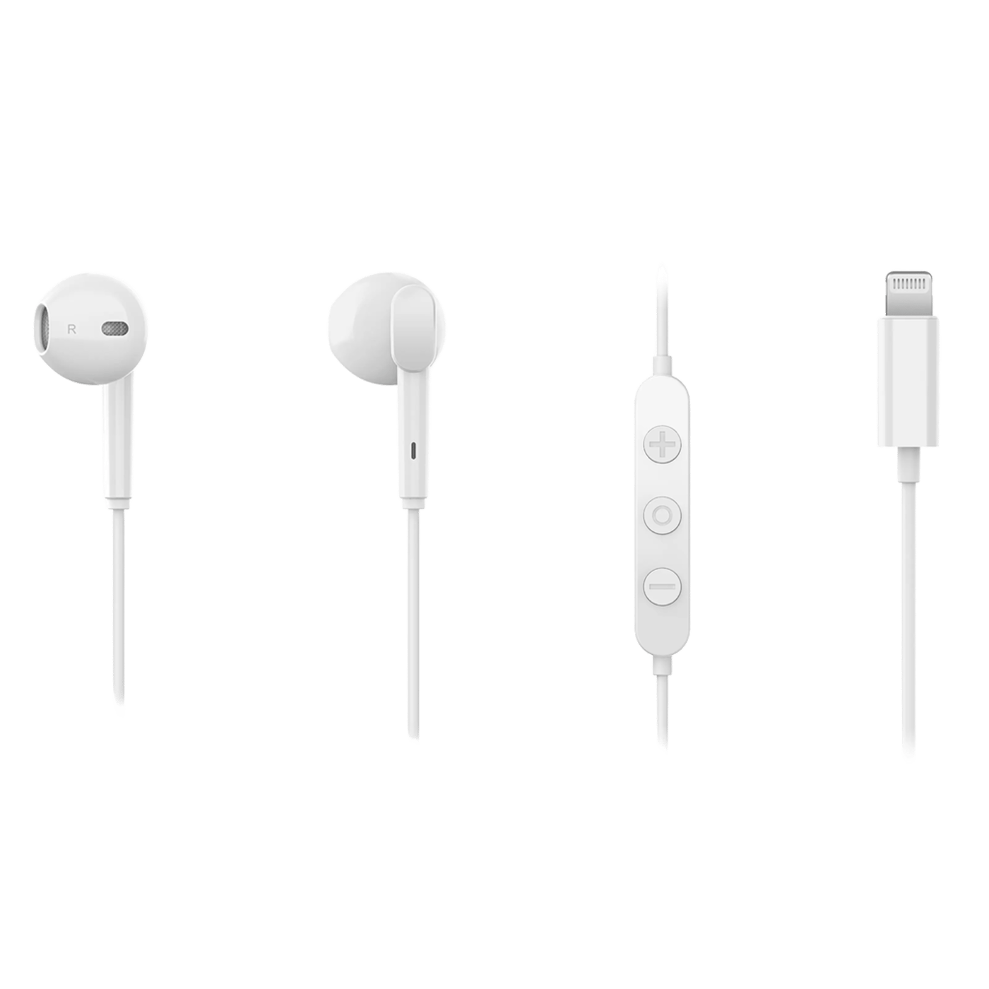 Linocell Lightning-hodetelefoner Hvit