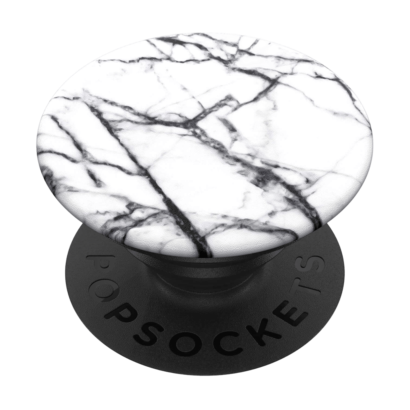 Popsockets Avtagbart grepp för mobil White Marble