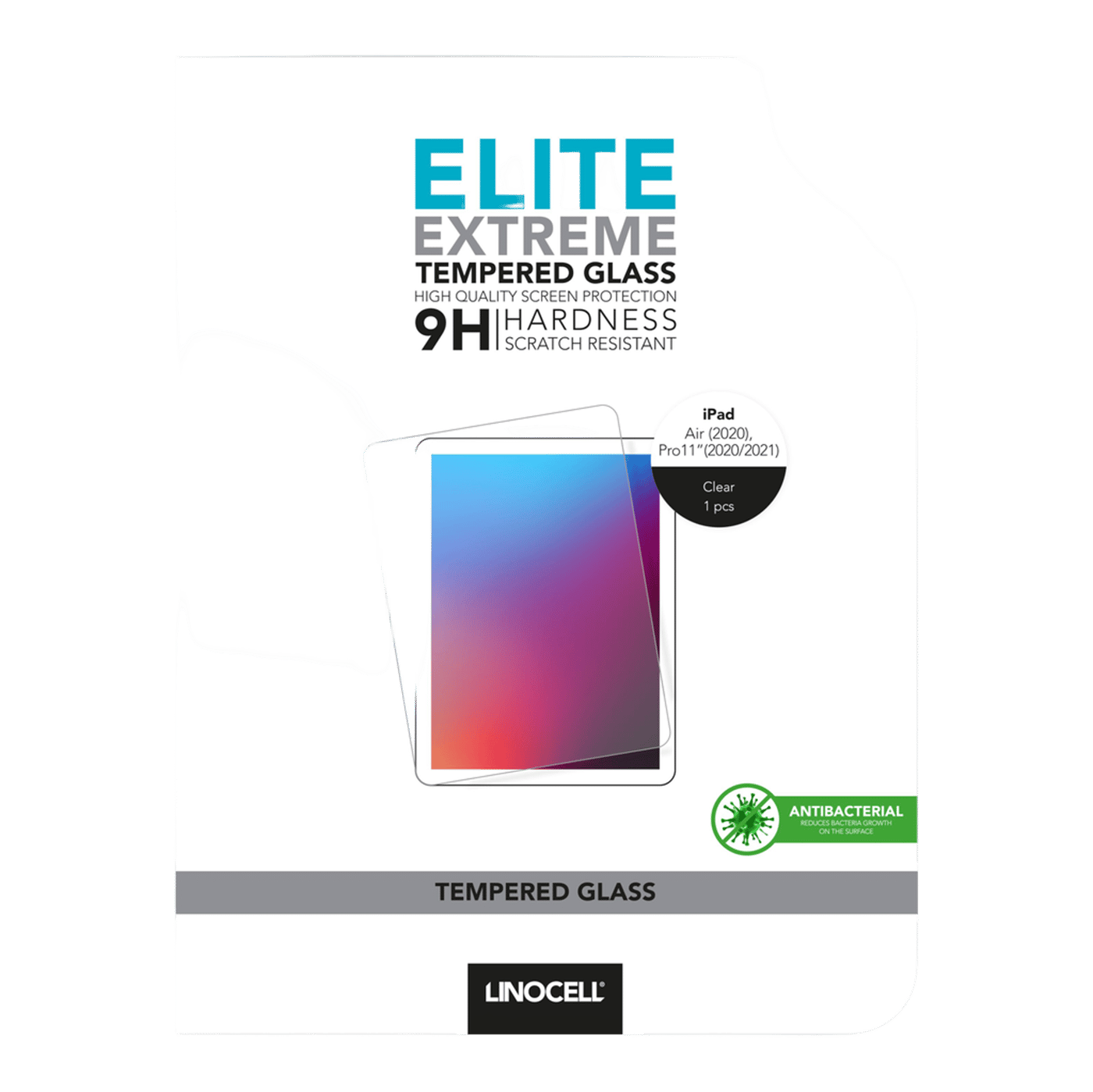 Linocell Elite Extreme Skjermbeskytter for iPad Air (4.-5. gen), Pro 11" (1.-3. gen)