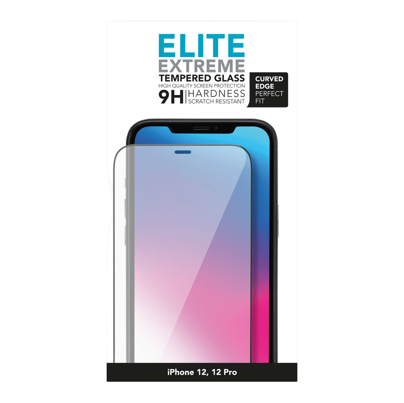 Linocell Elite Extreme Curved Skjermbeskytter for iPhone 12 og 12 Pro