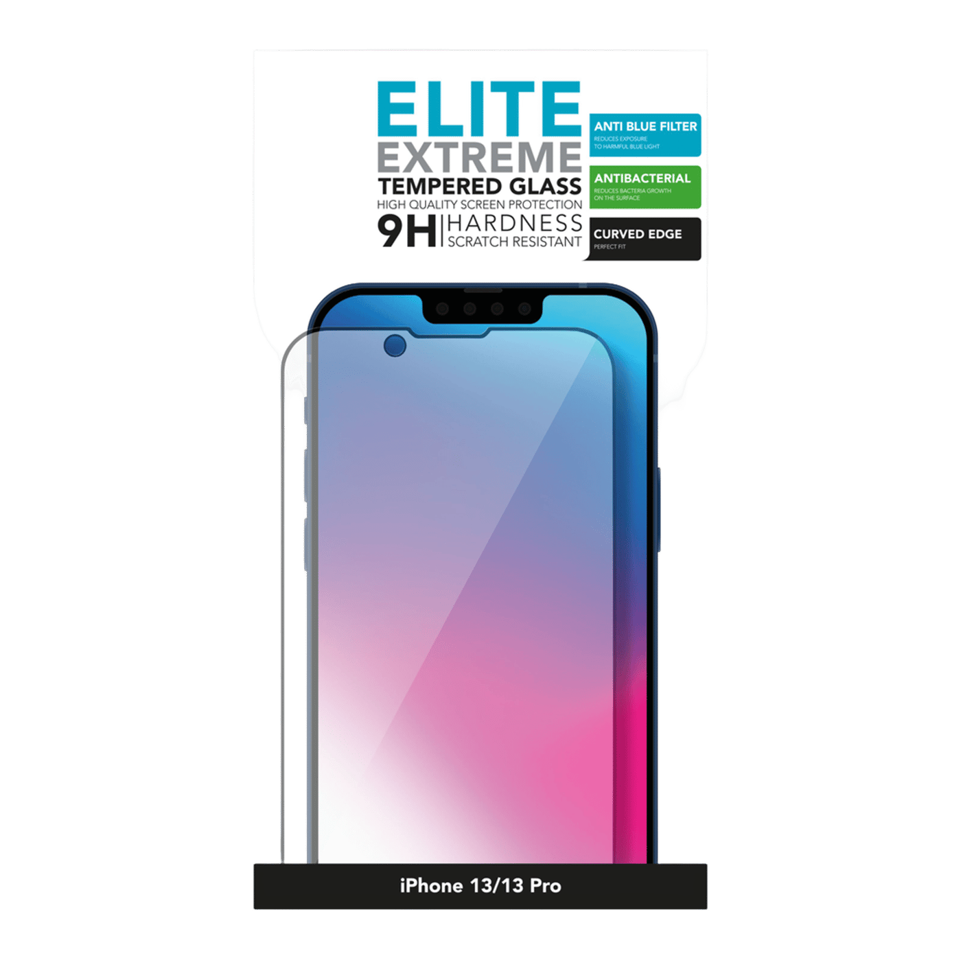 Linocell Elite Extreme Anti-Blue Skjermbeskytter for iPhone 13, 13 Pro og 14