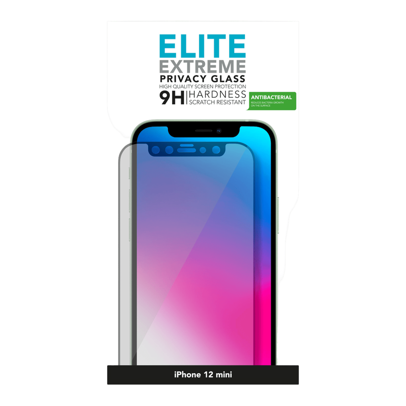 Linocell Elite Extreme Privacy Glass Skjermbeskytter for iPhone 12 Mini