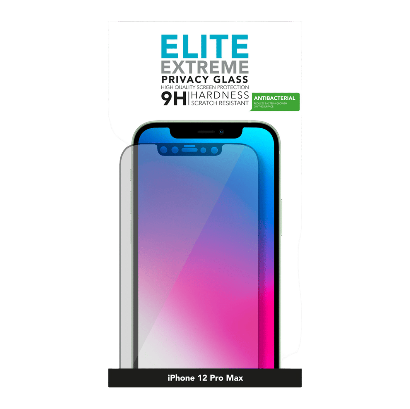 Linocell Elite Extreme Privacy Glass Skjermbeskytter for iPhone 12 Pro Max