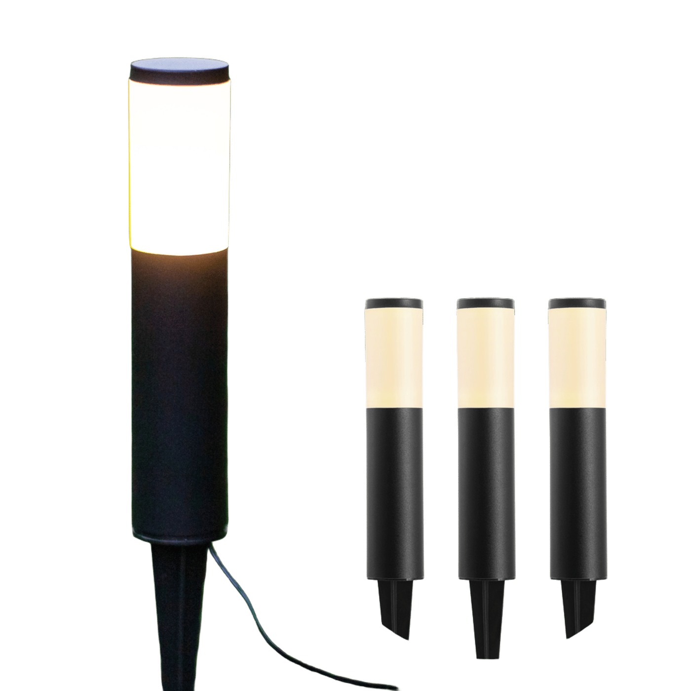 Luxorparts 245 Solcellsdriven pollare 3-pack