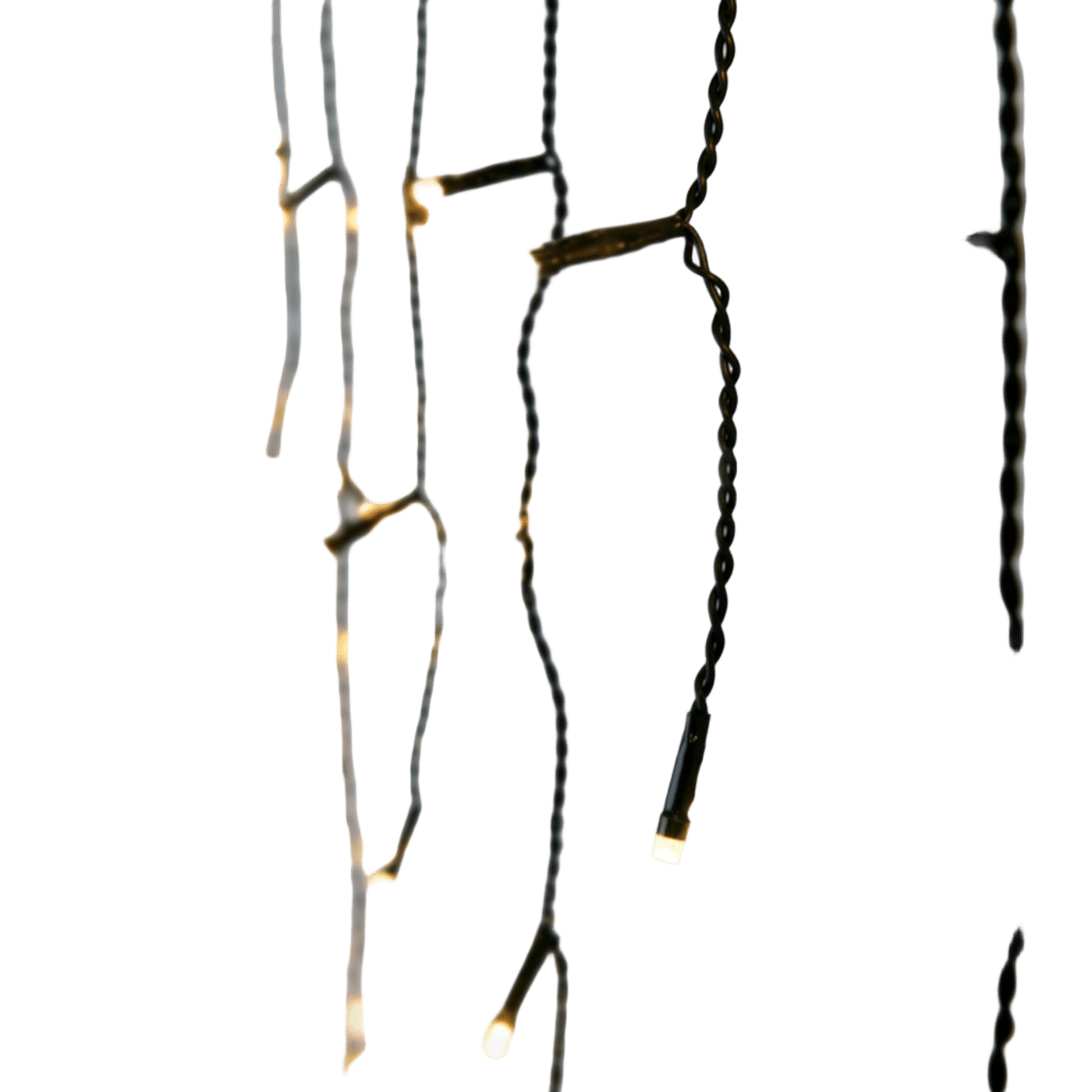 Ljusslinga Istapp 180 LED 6 m (svart)