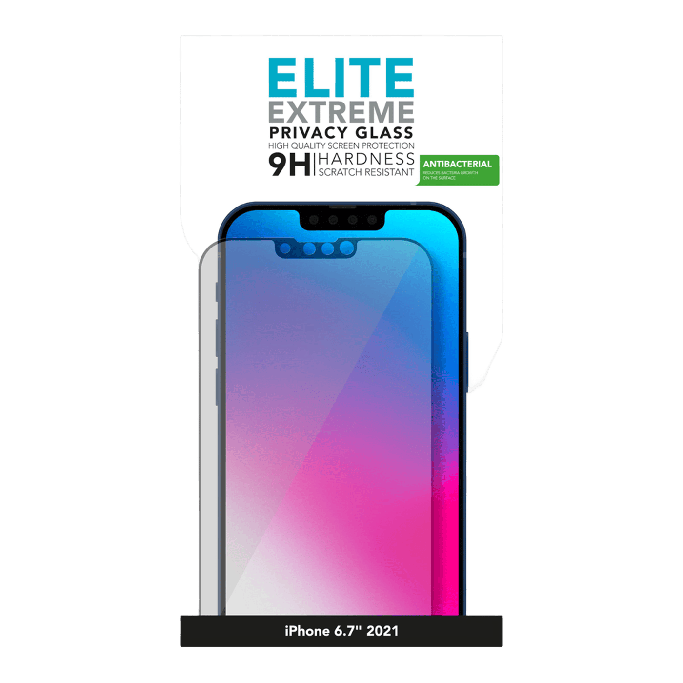 Linocell Elite Extreme Privacy Glass Skjermbeskytter for iPhone 13 Pro Max og 14 Plus