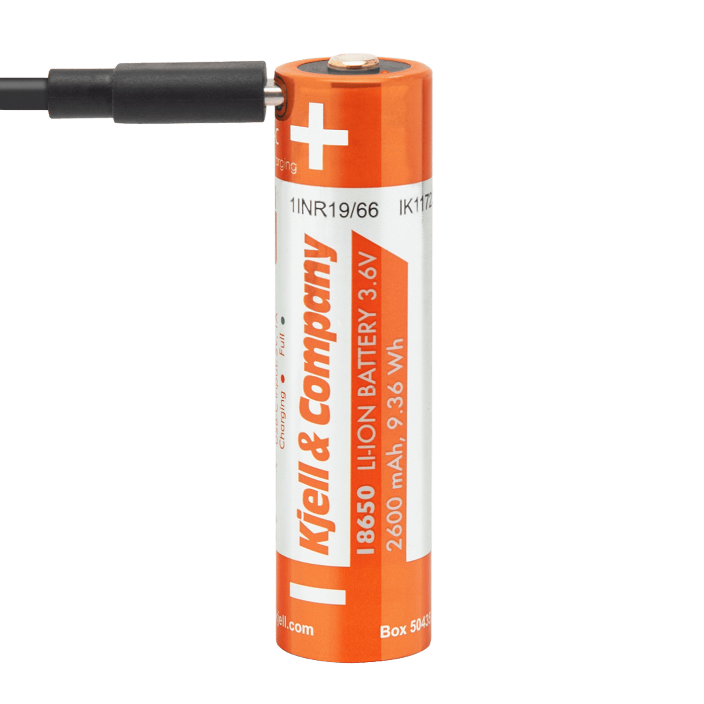Kjell & Company 18650 Li-ion-batteri med USB-C 2600 mAh