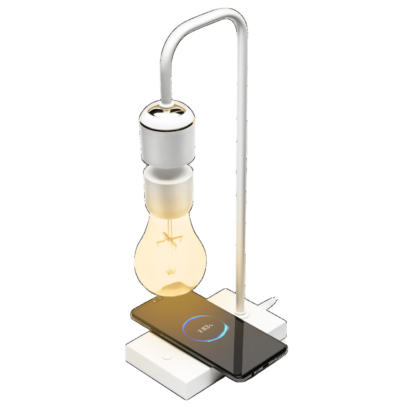 Cleverio Leviterande bordslampa Vit