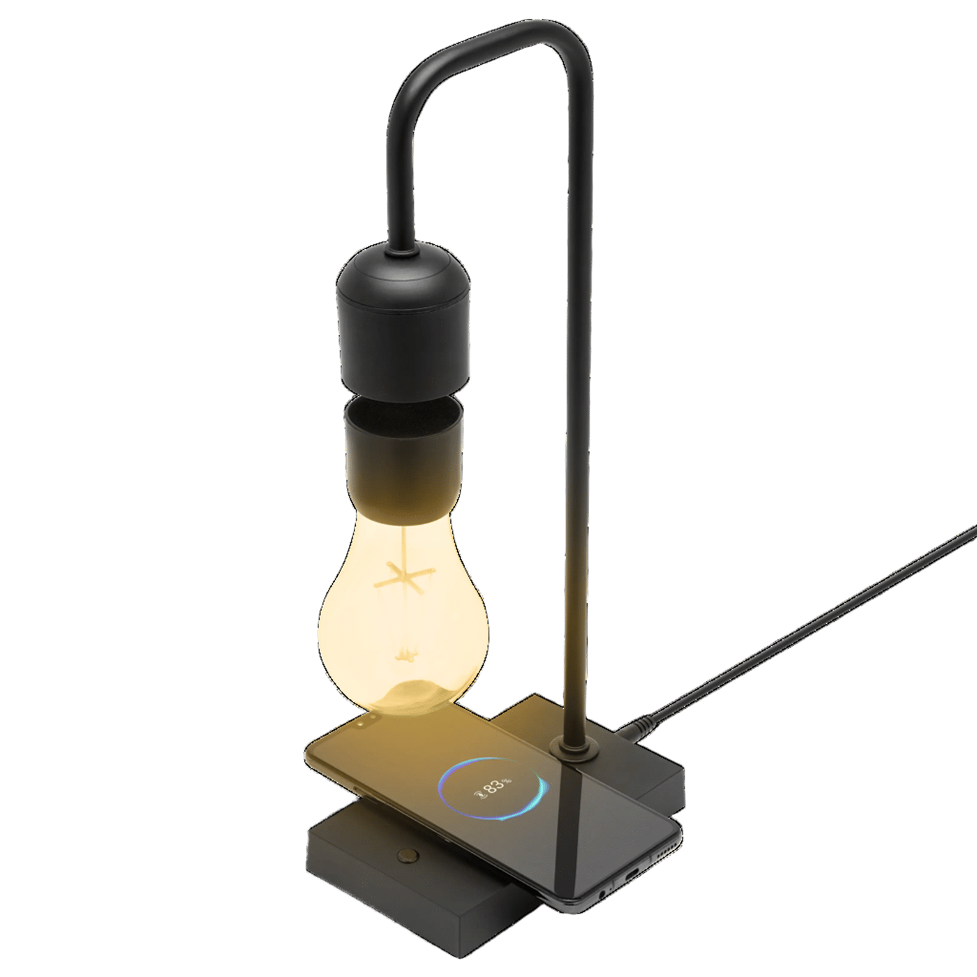 Cleverio Leviterande bordslampa Svart