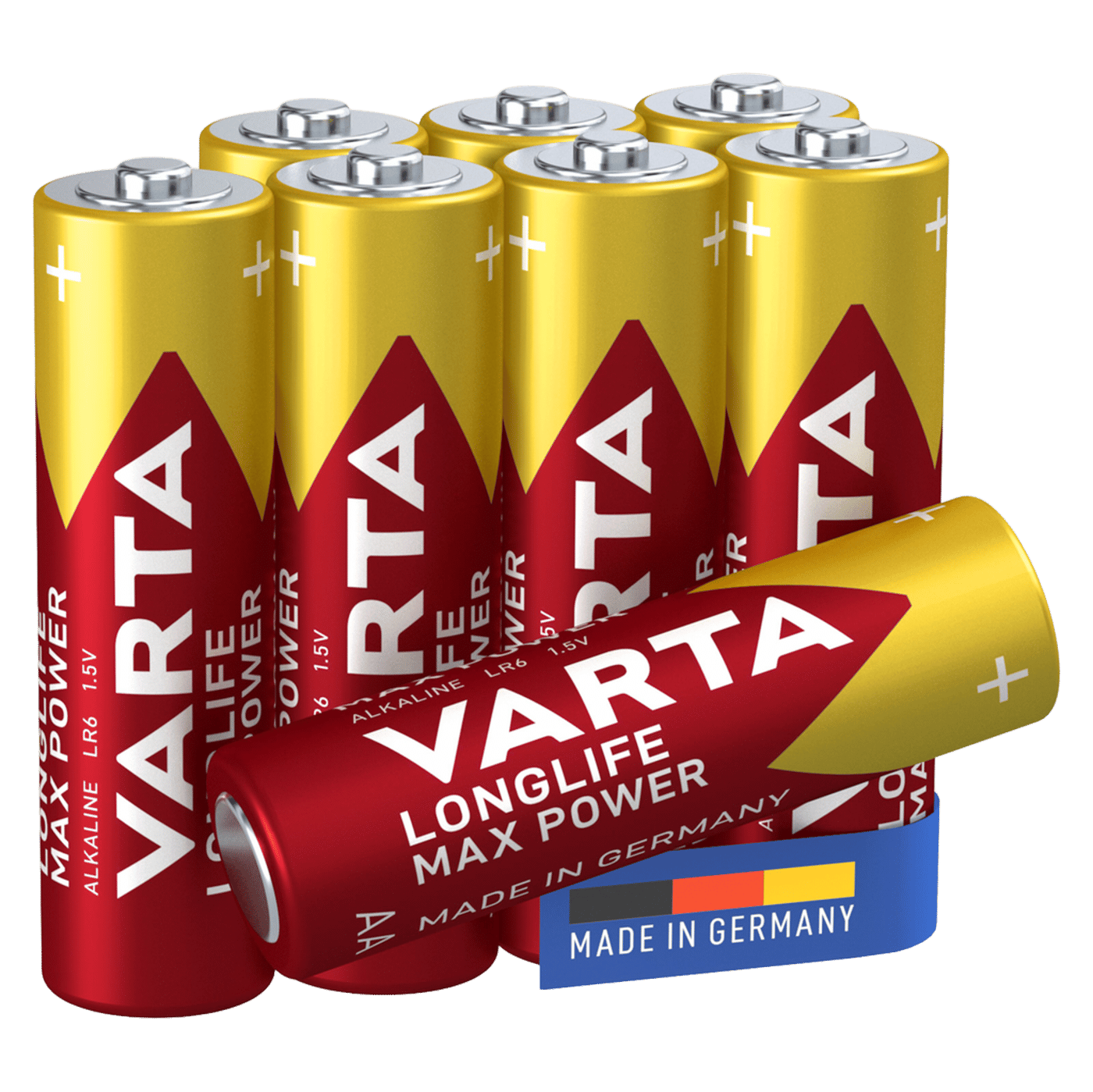 Varta Longlife Max Power AA-batterier 8-pack