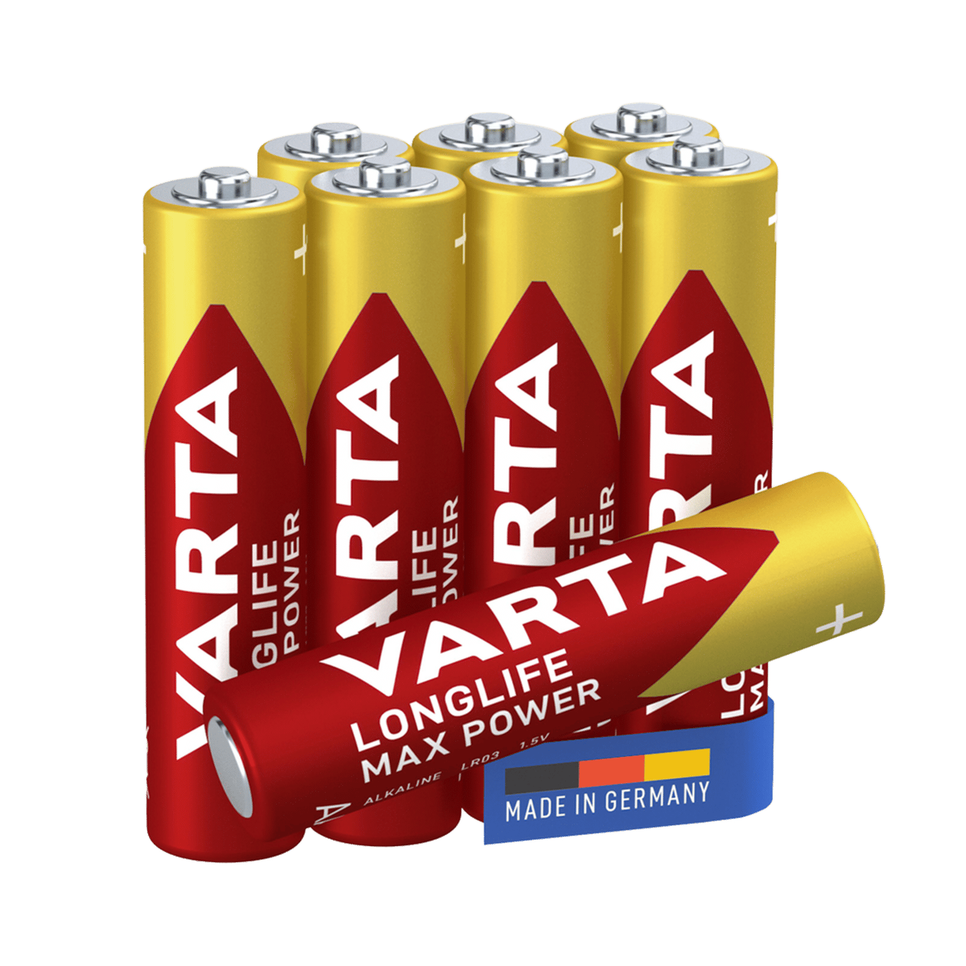 Varta Longlife Max Power AAA-batterier 8-pack
