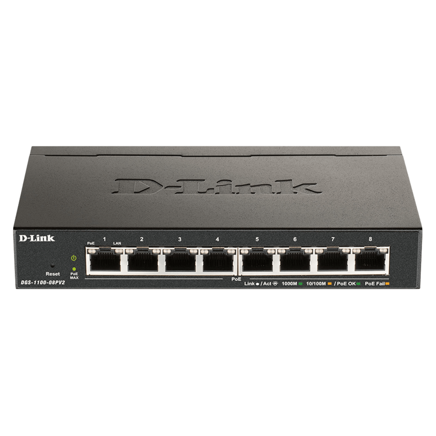 D-Link Gigabitswitch 8 porter PoE