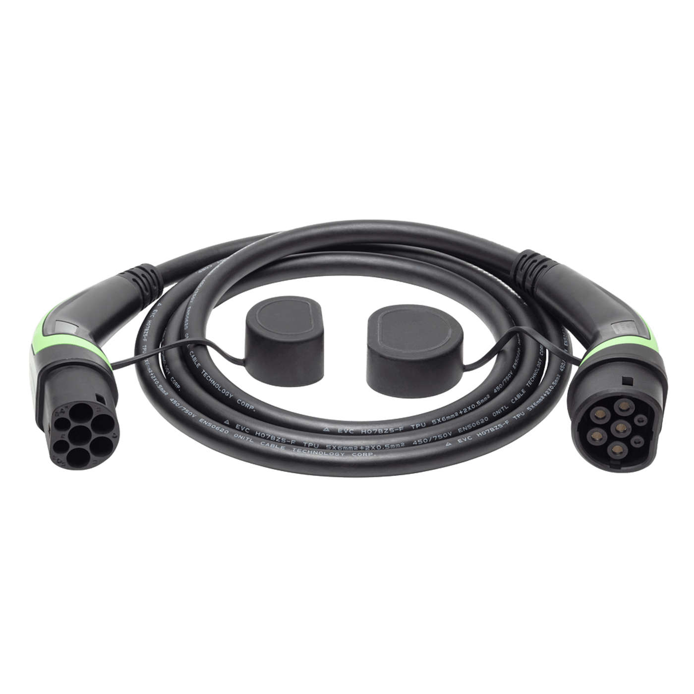 Luxorparts BEV Typ 2 Laddkabel för elbil 22 kW 3 fas 2,5 m