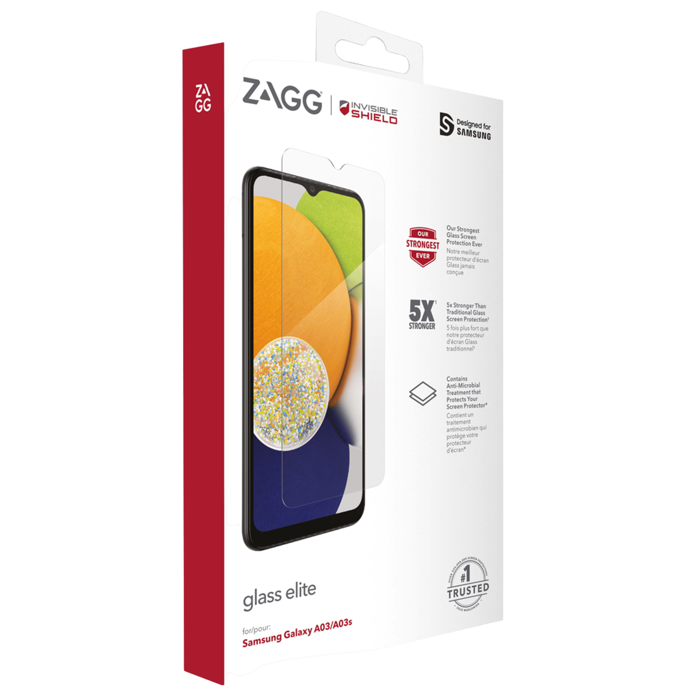 Invisible Shield Glass Elite+ Skärmskydd för Galaxy A03/A03s