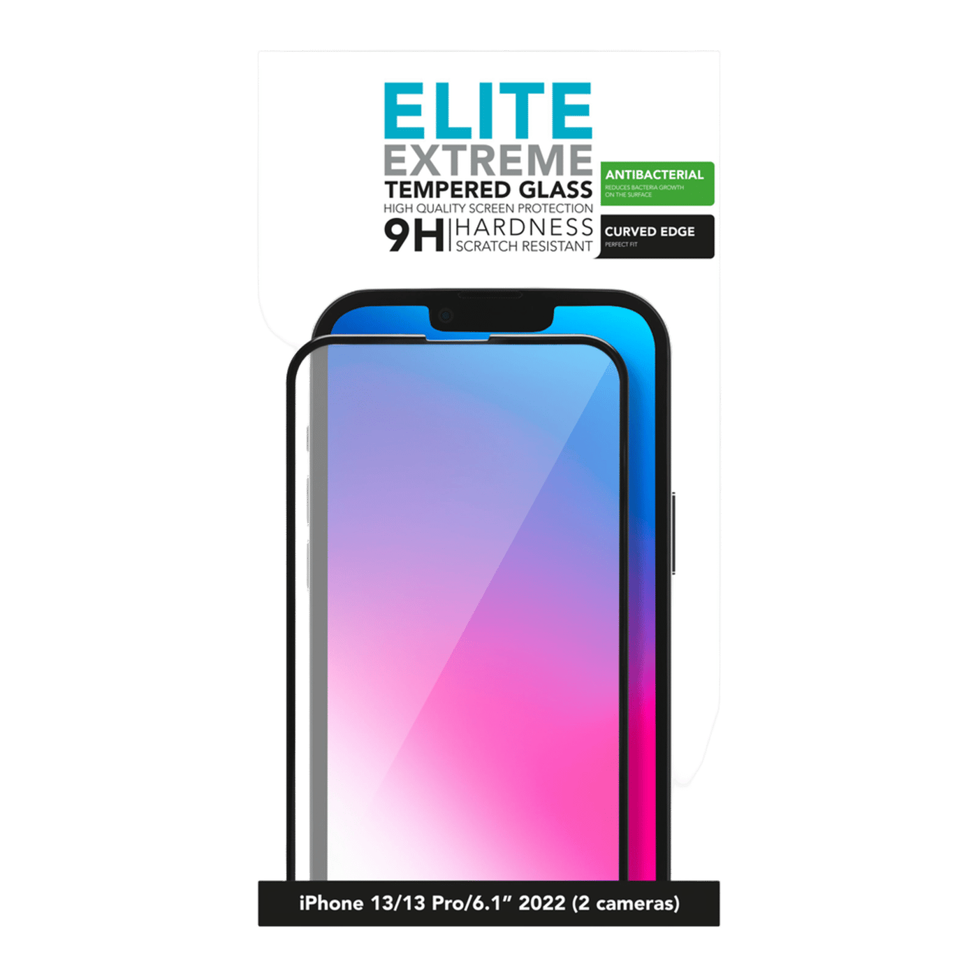 Linocell Elite Extreme Curved Skjermbeskytter for iPhone 13, 13 Pro, 14, 16e og 17e