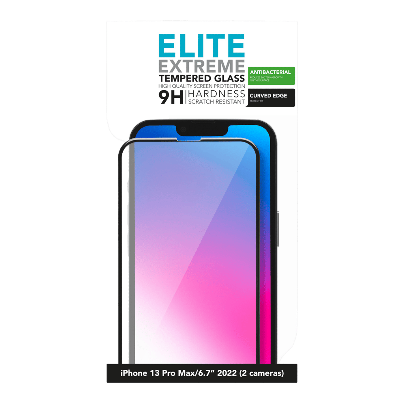 Linocell Elite Extreme Curved Skjermbeskytter for iPhone 13 Pro Max og 14 Plus