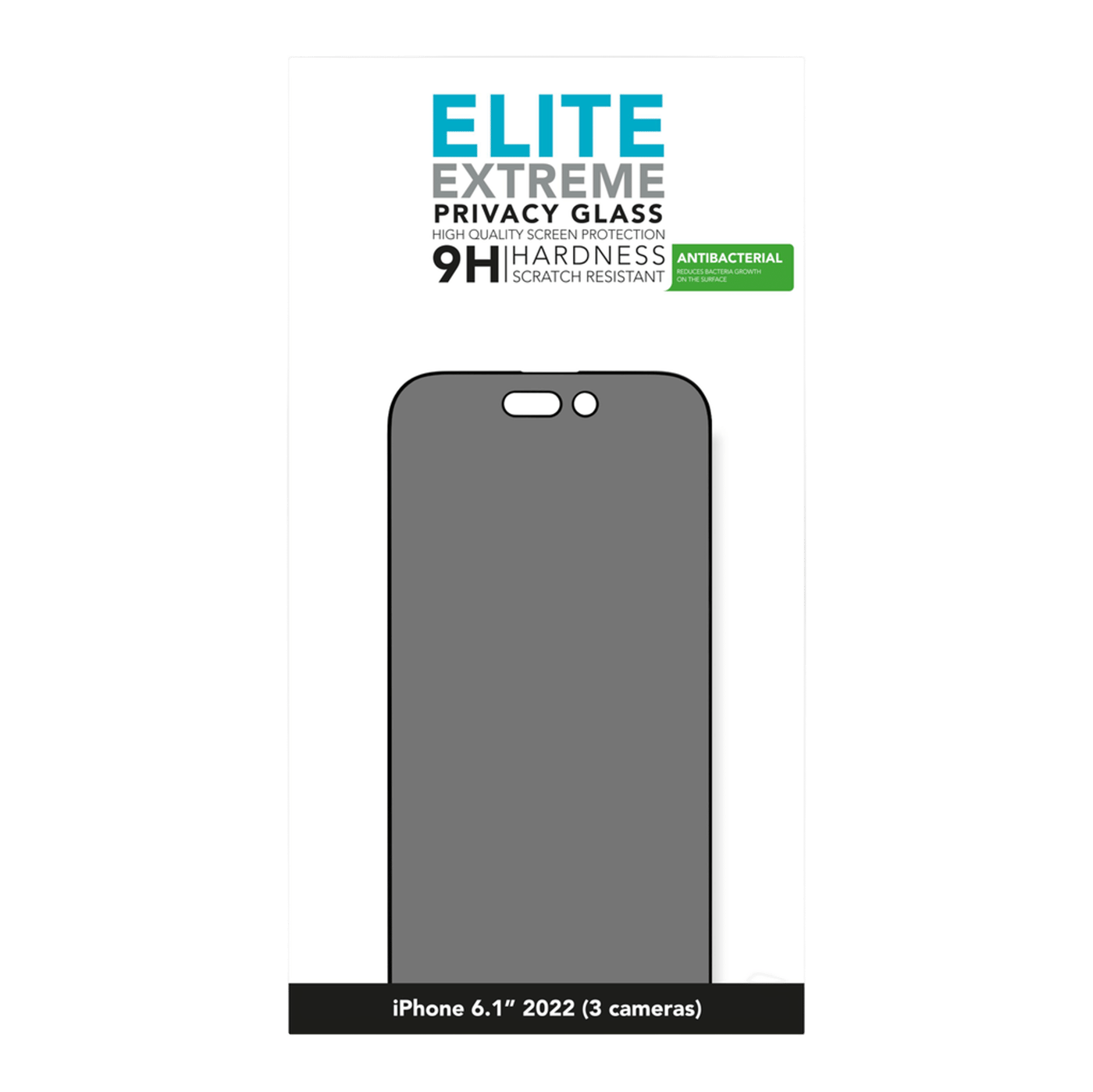 Linocell Elite Extreme Privacy Glass Skjermbeskytter for iPhone 14 Pro