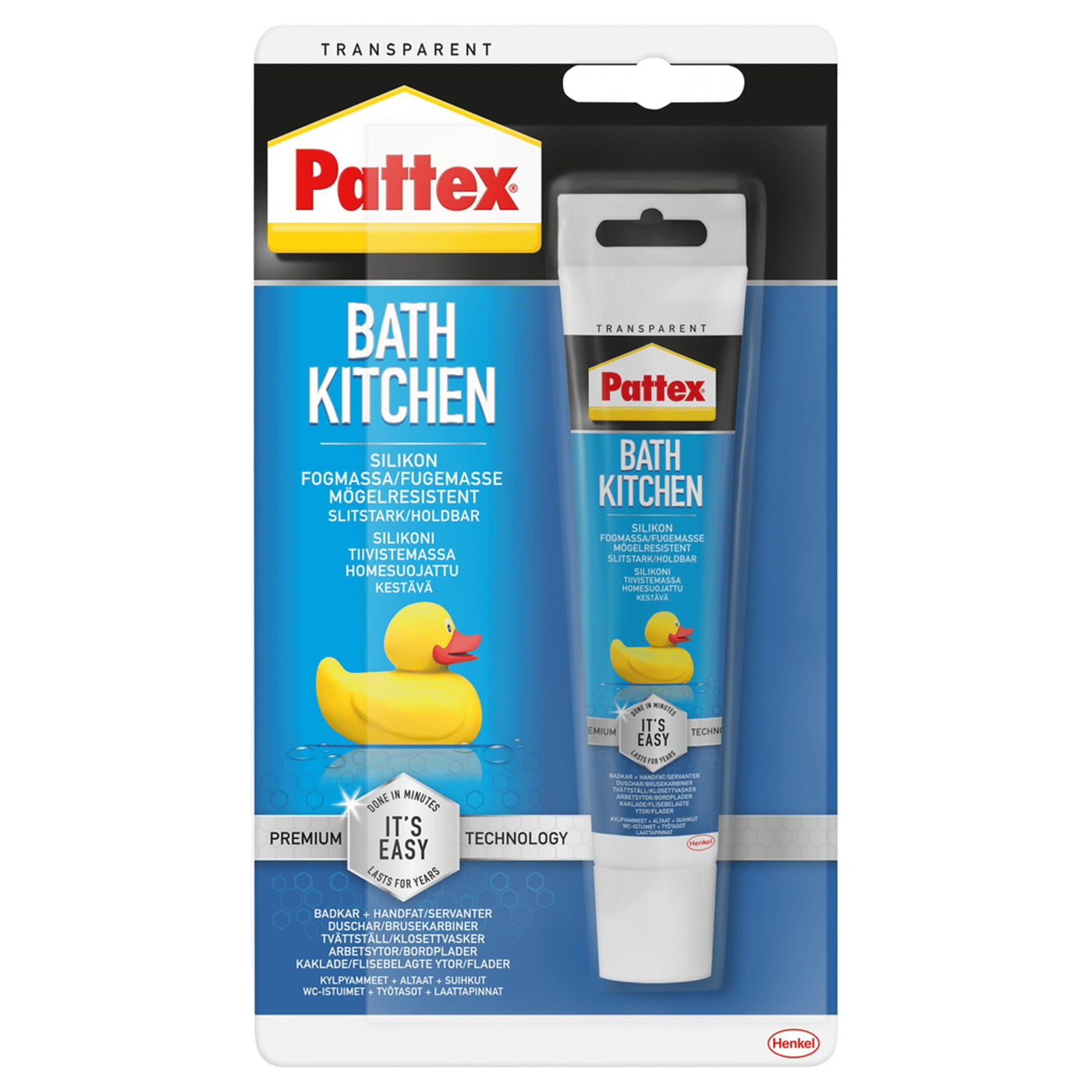 Pattex Silikonfog för badrum och kök 50 ml