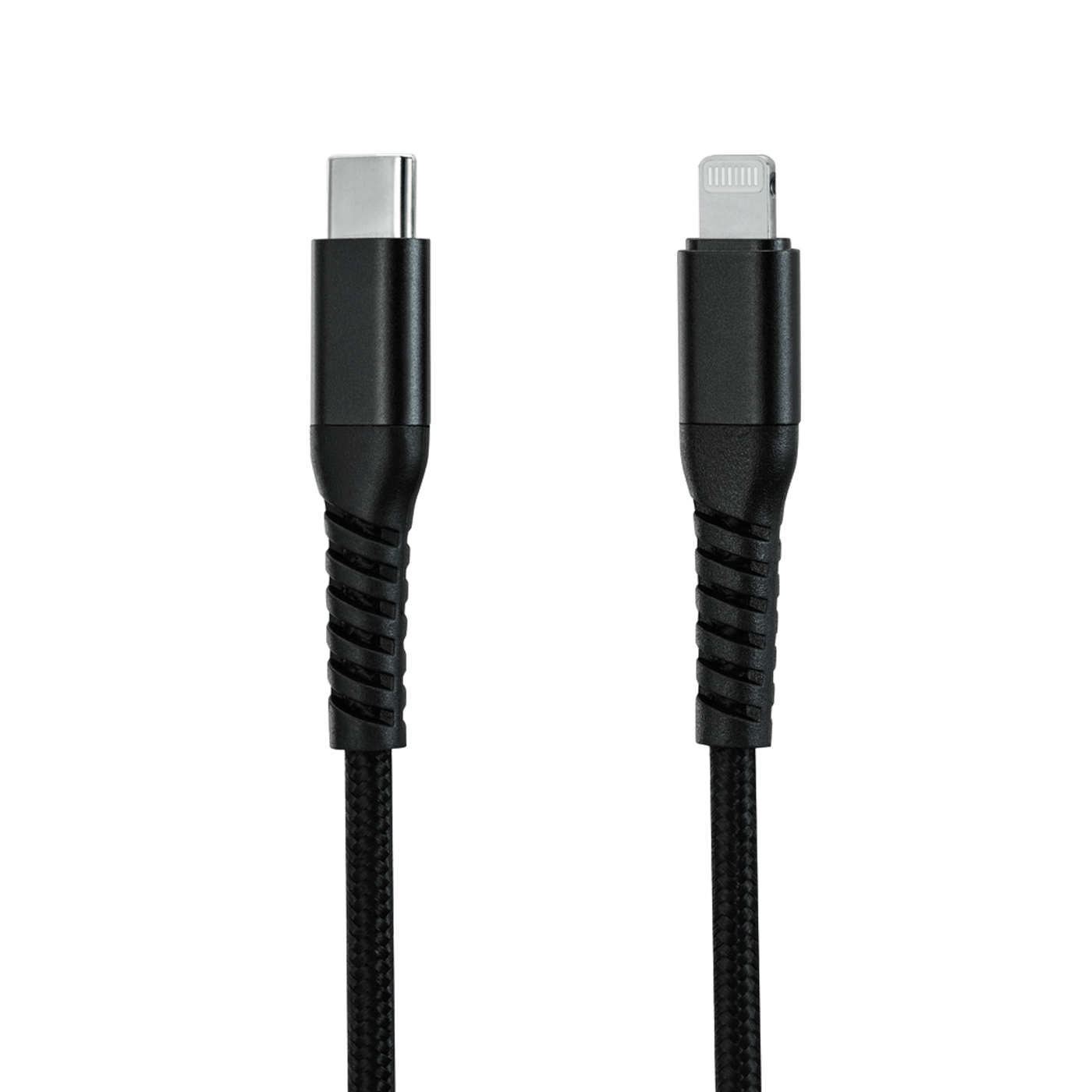 Linocell Premium Kevlar USB-C- til Lightning-kabel Svart 0,5 m