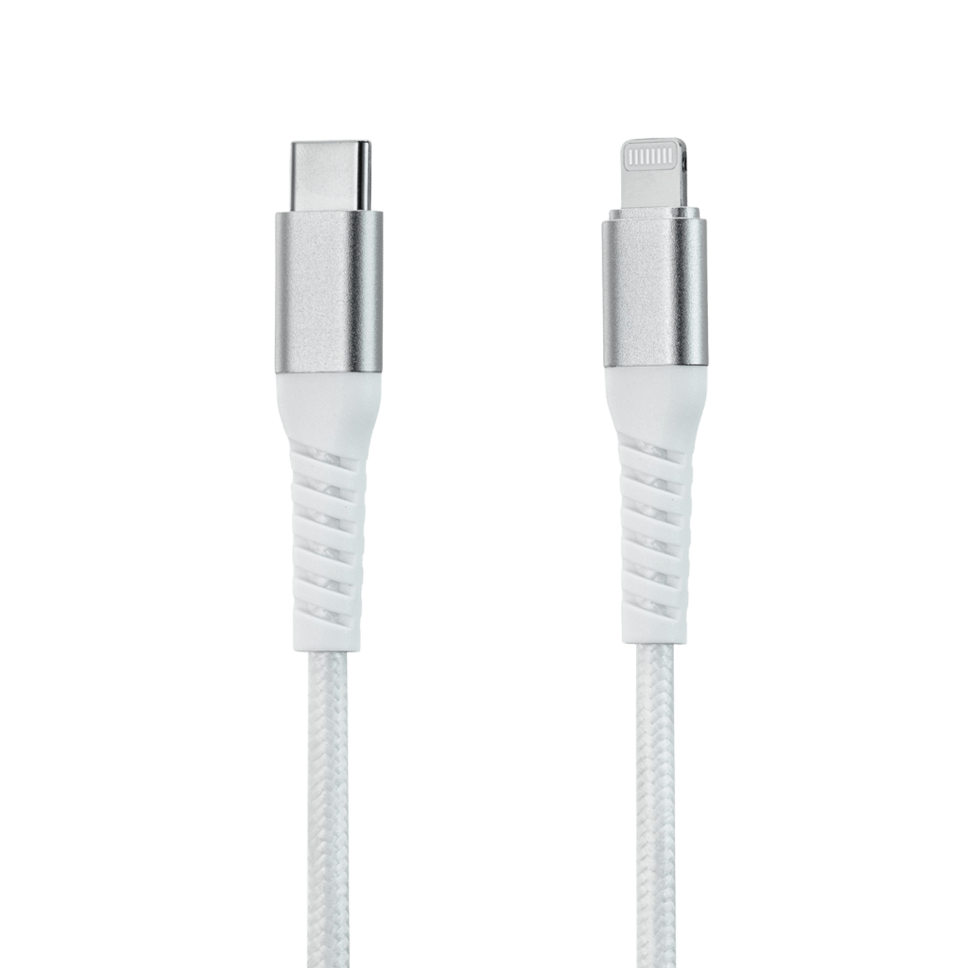 Linocell Premium Kevlar USB-C- til Lightning-kabel Hvit 0,5 m