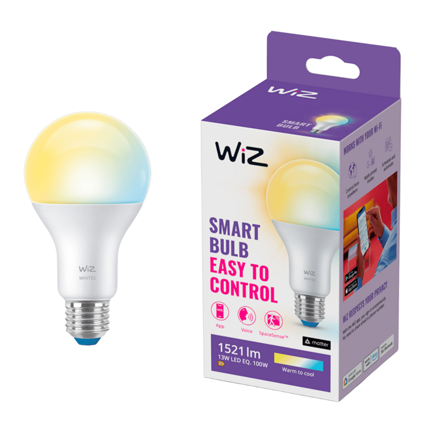 WiZ A67 Smart LED-lampa E27 1521 lm