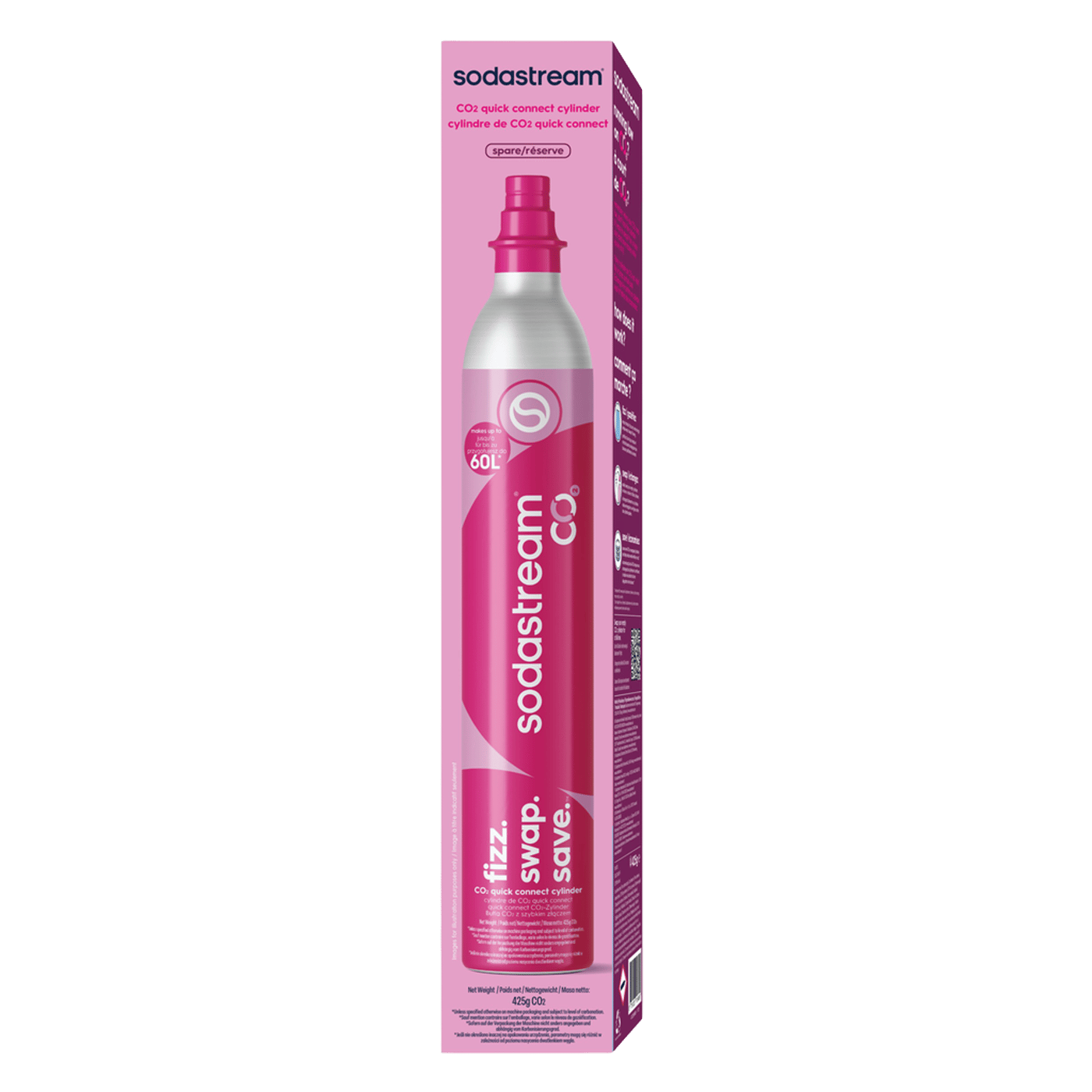 Sodastream Quick Connect-kolsyrepatron