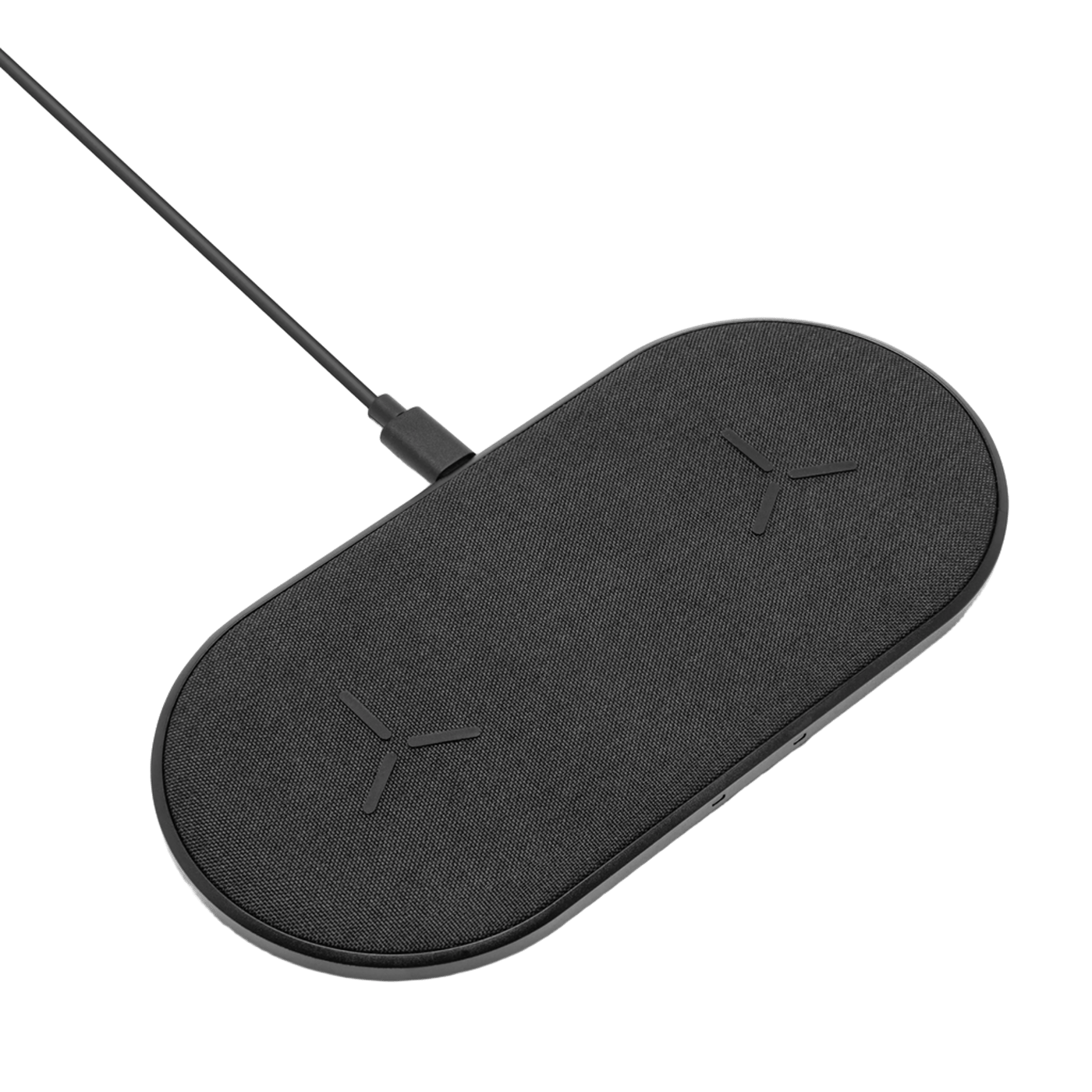 Linocell Dubbel Trådlös QI-snabbladdare 2x 15 W Svart