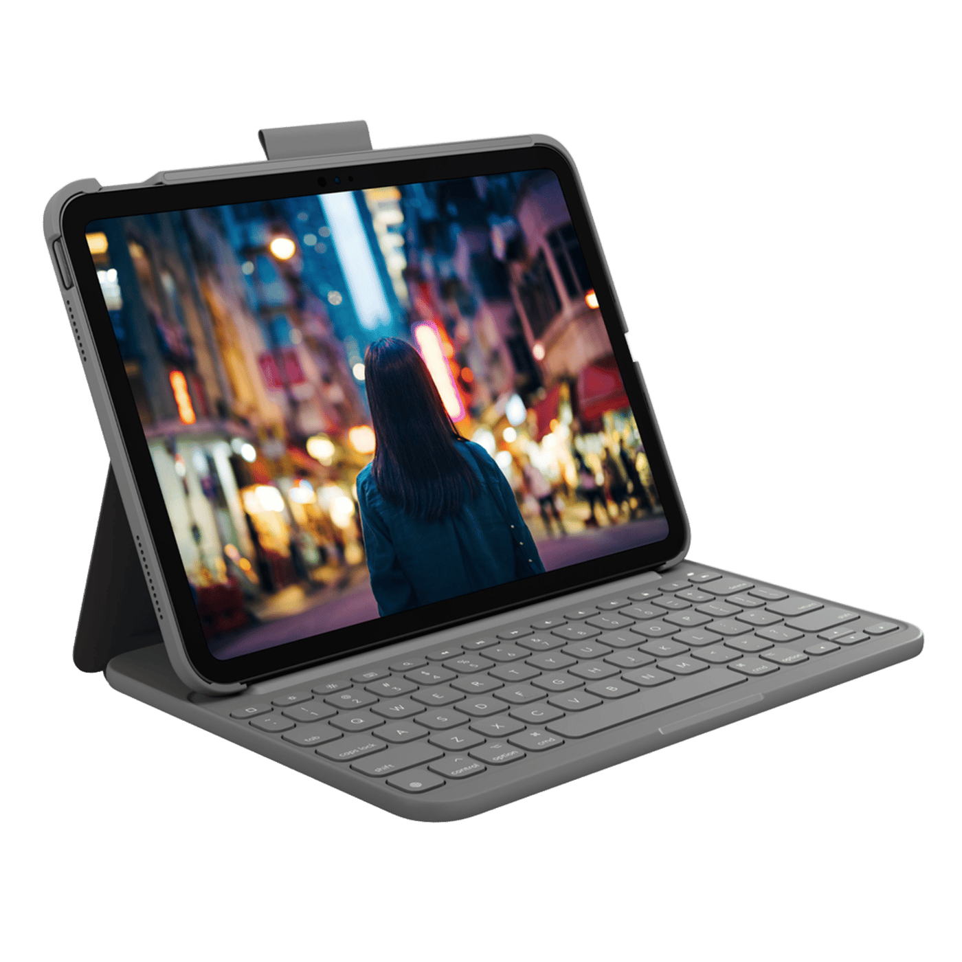 Logitech Slim Folio Tastaturetui for iPad (10. gen) og iPad (A16)