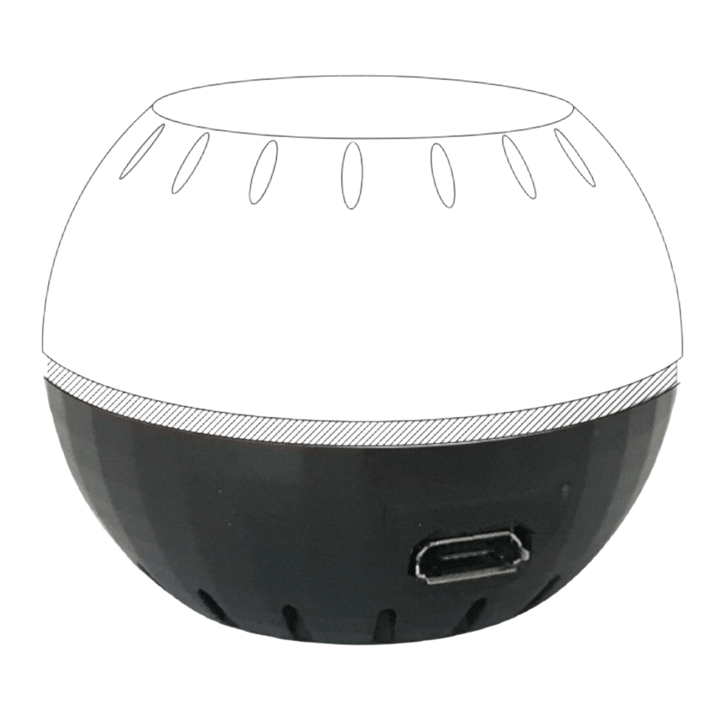 Shelly USB Add-on till Shelly H&T Svart