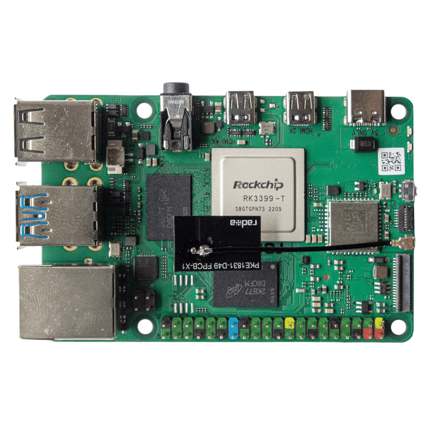OKdo Radxa Rock 4C+ Enkortsdator med 4 GB RAM