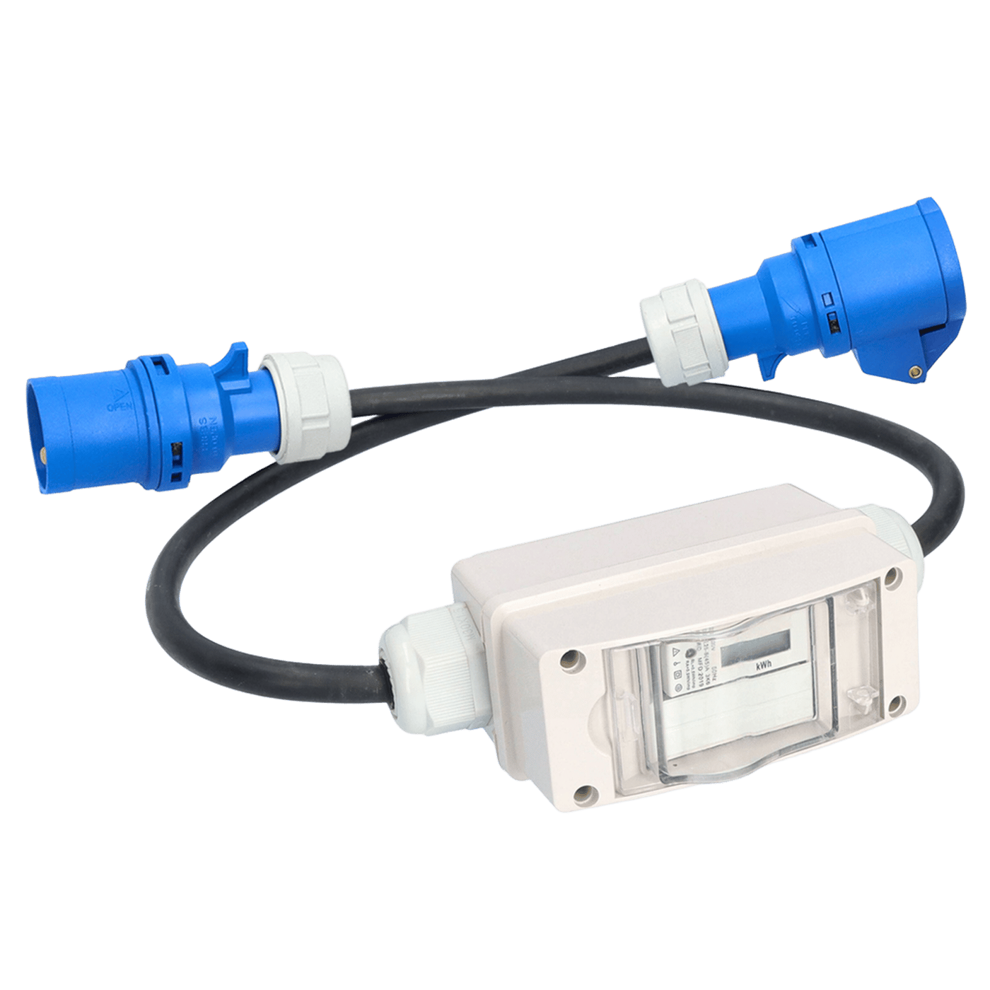 Digital elmätare på kabel CEE