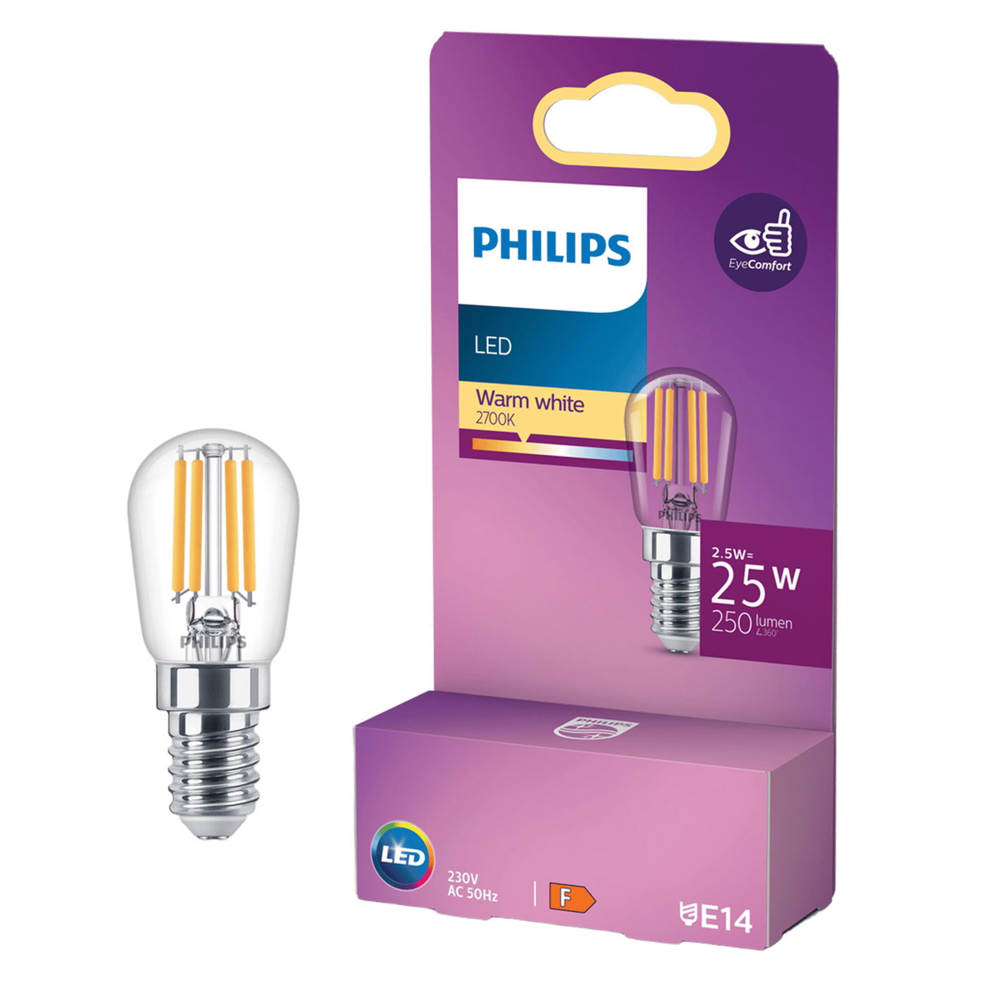 Philips LED-lampa E14 250 lm