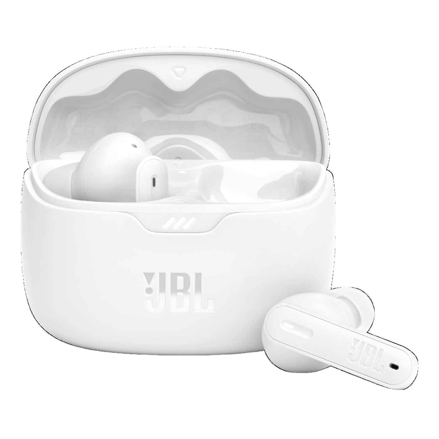 JBL Tune Beam Trådløse hodetelefoner med aktiv støydemping Hvit