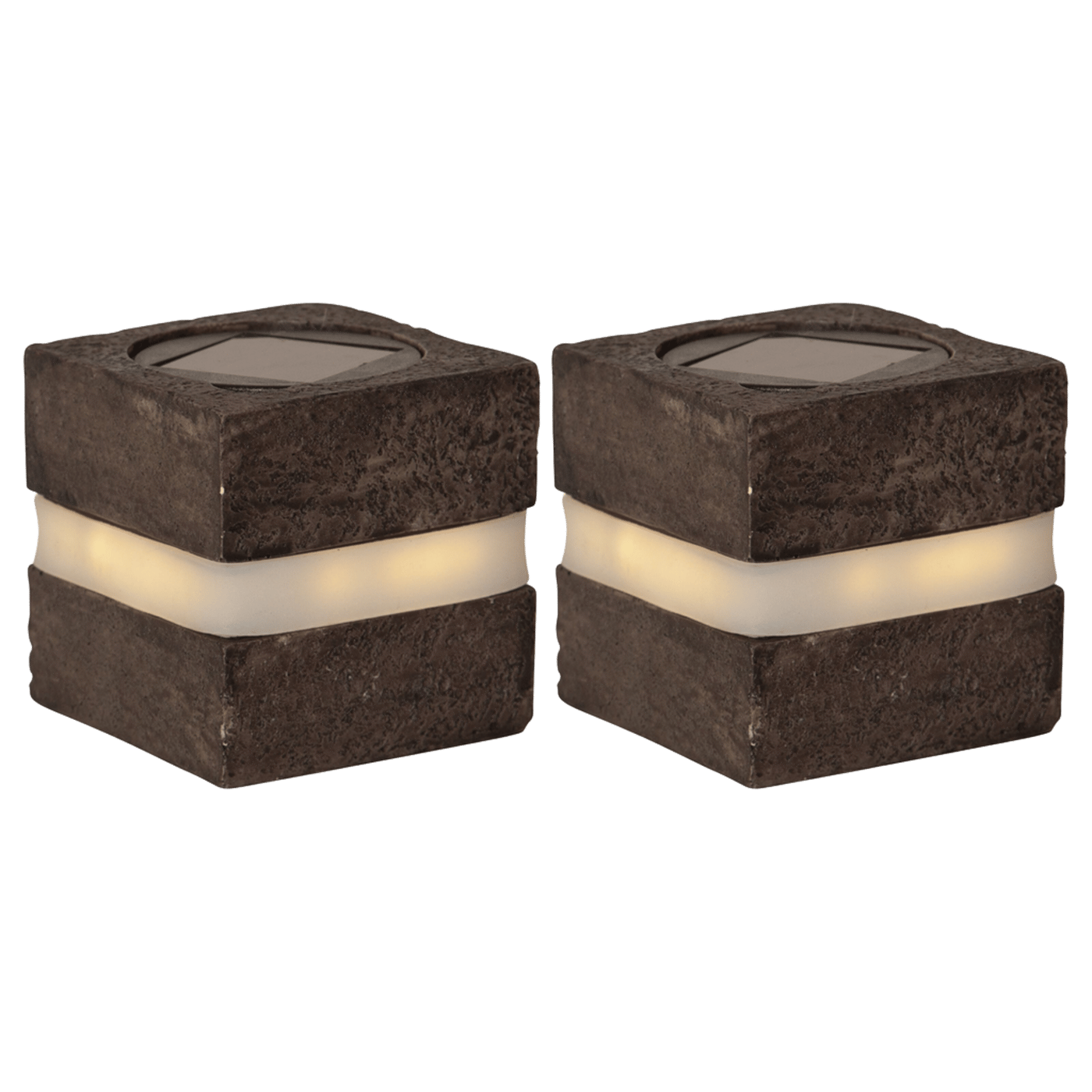 Star Trading Stonecube Hagesbelysning med solceller 2-pk.