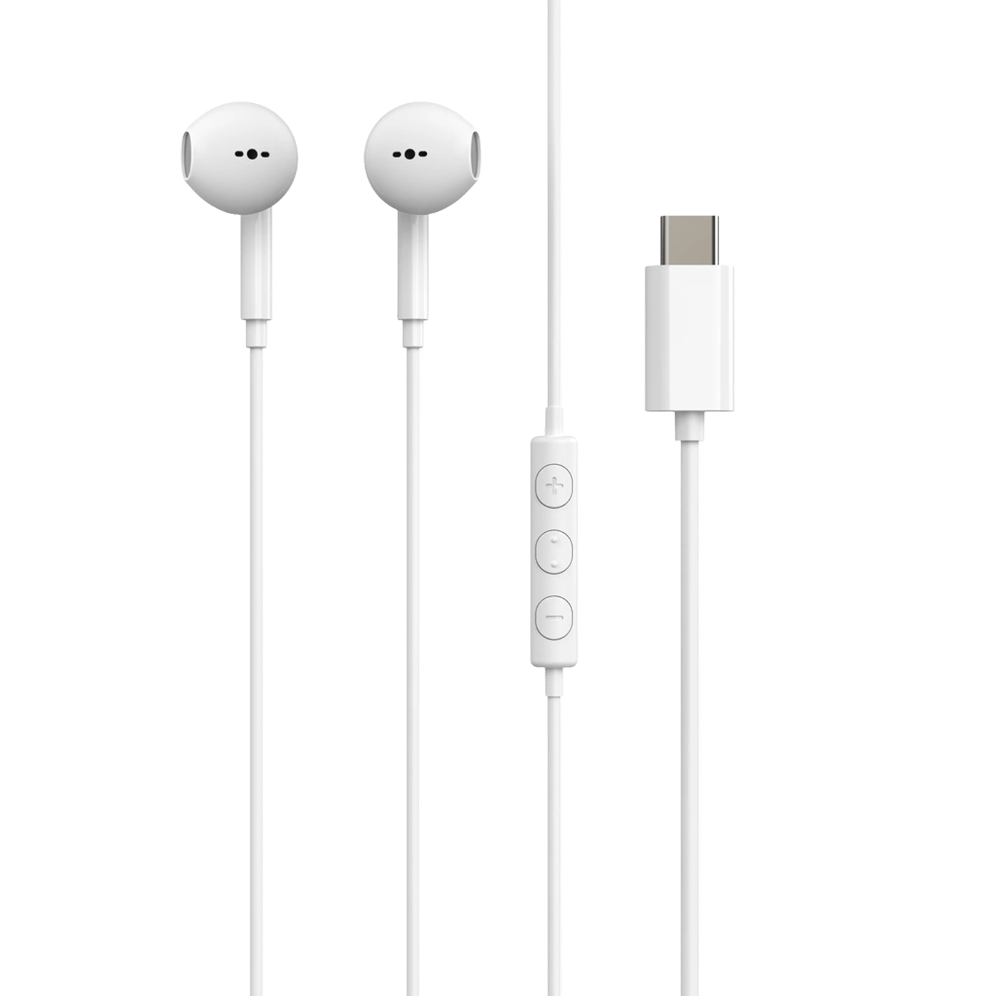 Linocell Pins Hörlurar med USB-C Vit