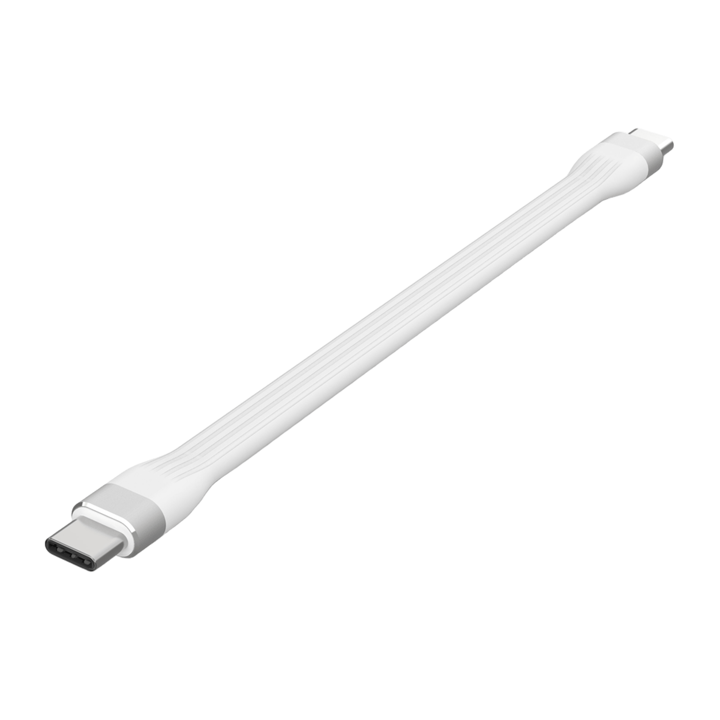 Linocell Flat USB-C-kabel 13 cm Vit