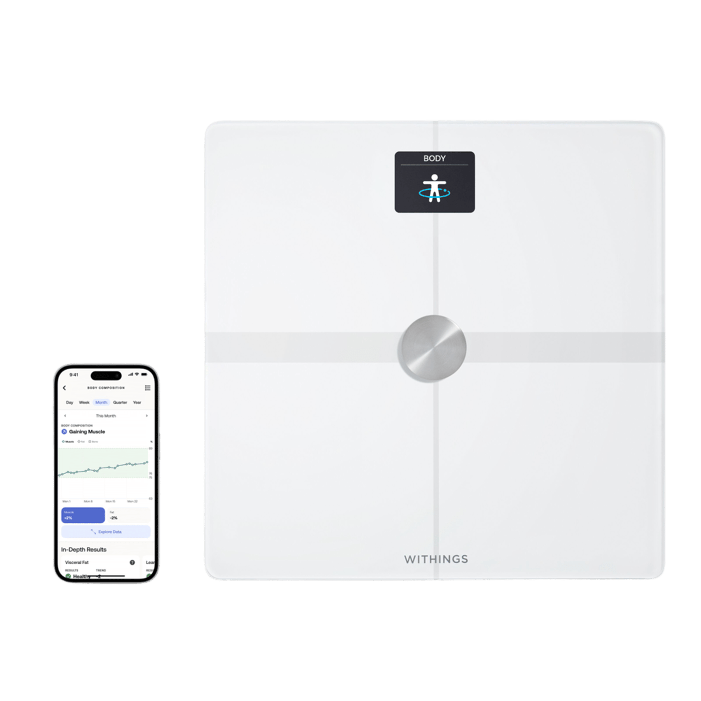 Withings Body Smart Personvåg med wifi Vit