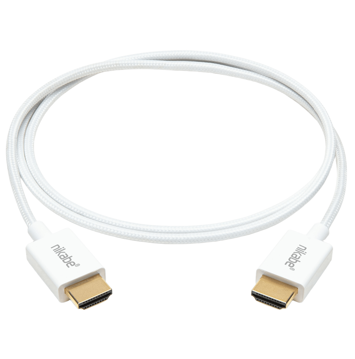Nikabe Ultra Slim HDMI-kabel med 8K-stöd Vit 1 m