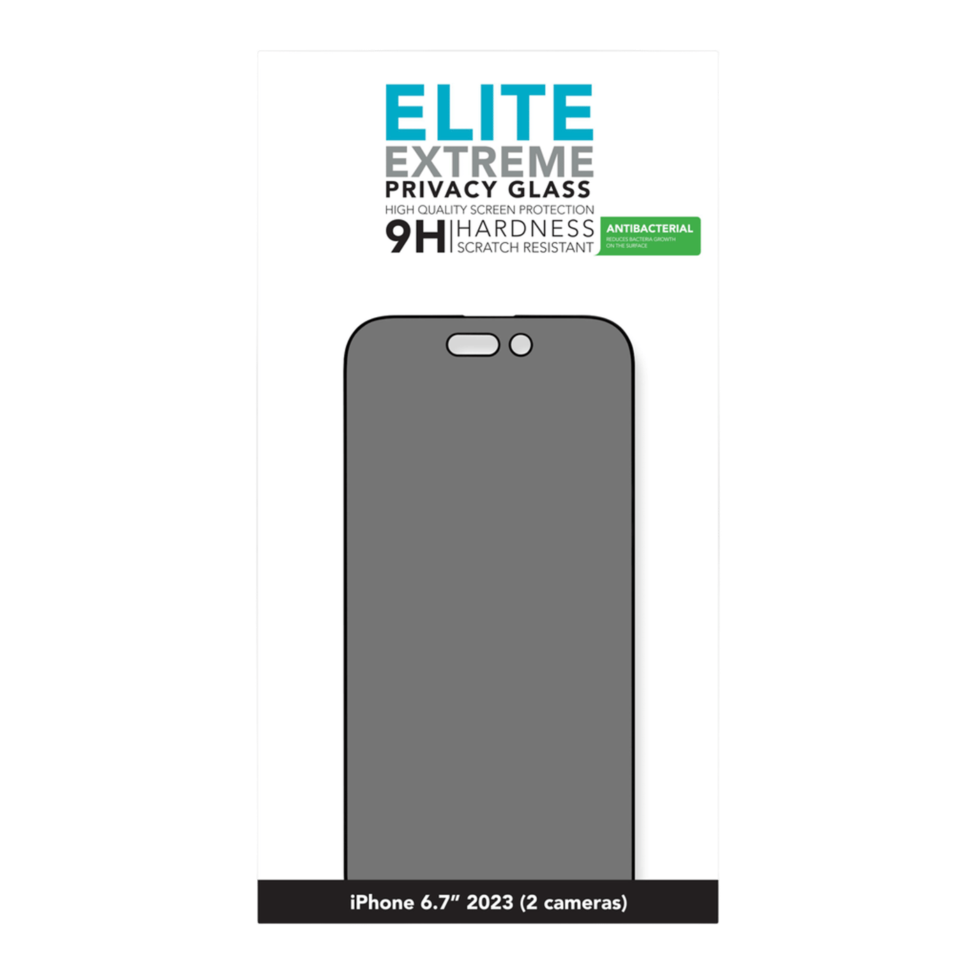 Linocell Elite Extreme Privacy Glass Skärmskydd för iPhone 15 Plus