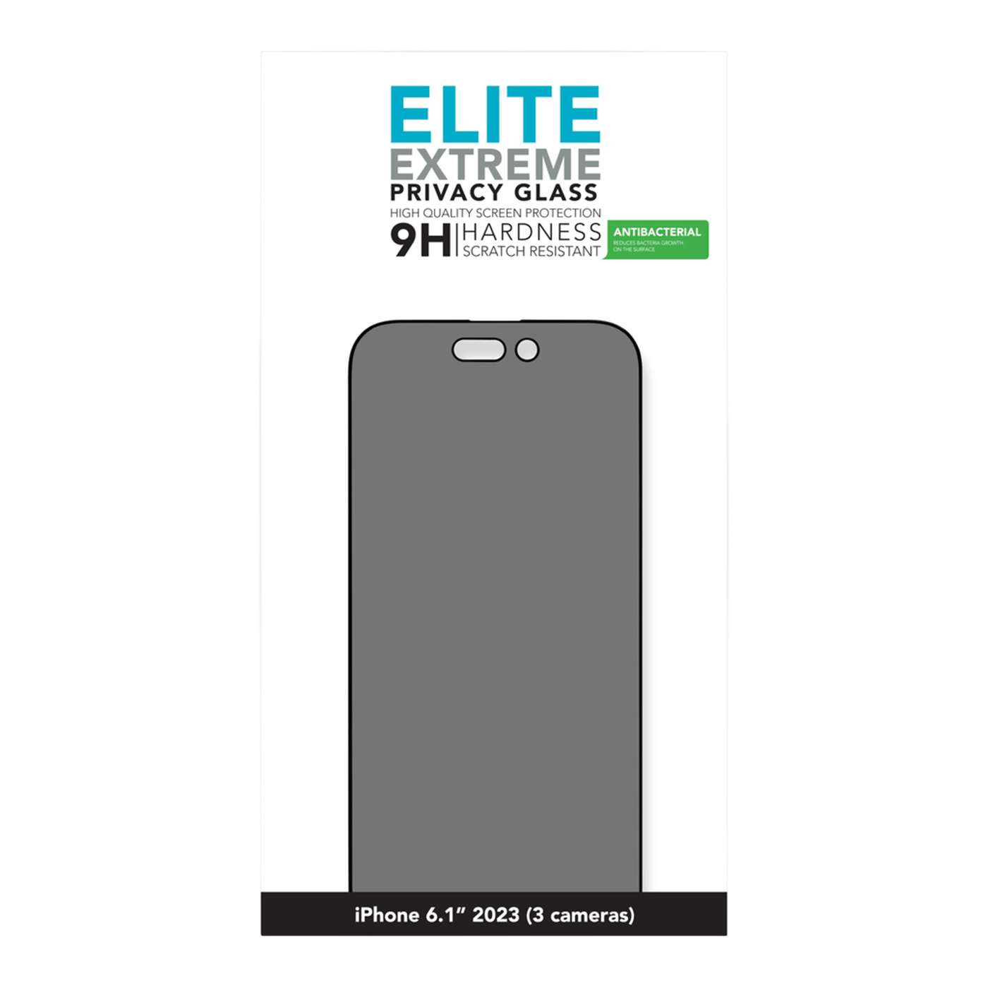 Linocell Elite Extreme Privacy Glass Skärmskydd för iPhone 15 Pro
