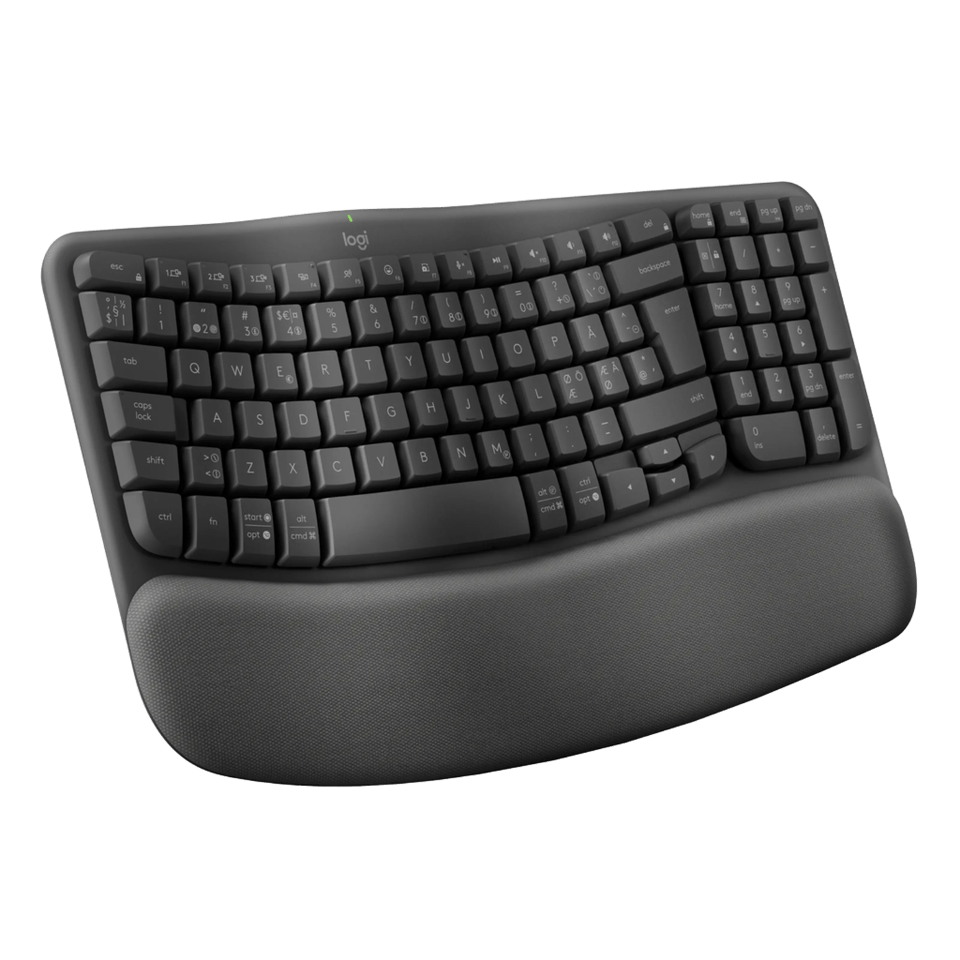 Logitech Wave Keys Trådlöst Ergonomiskt tangentbord