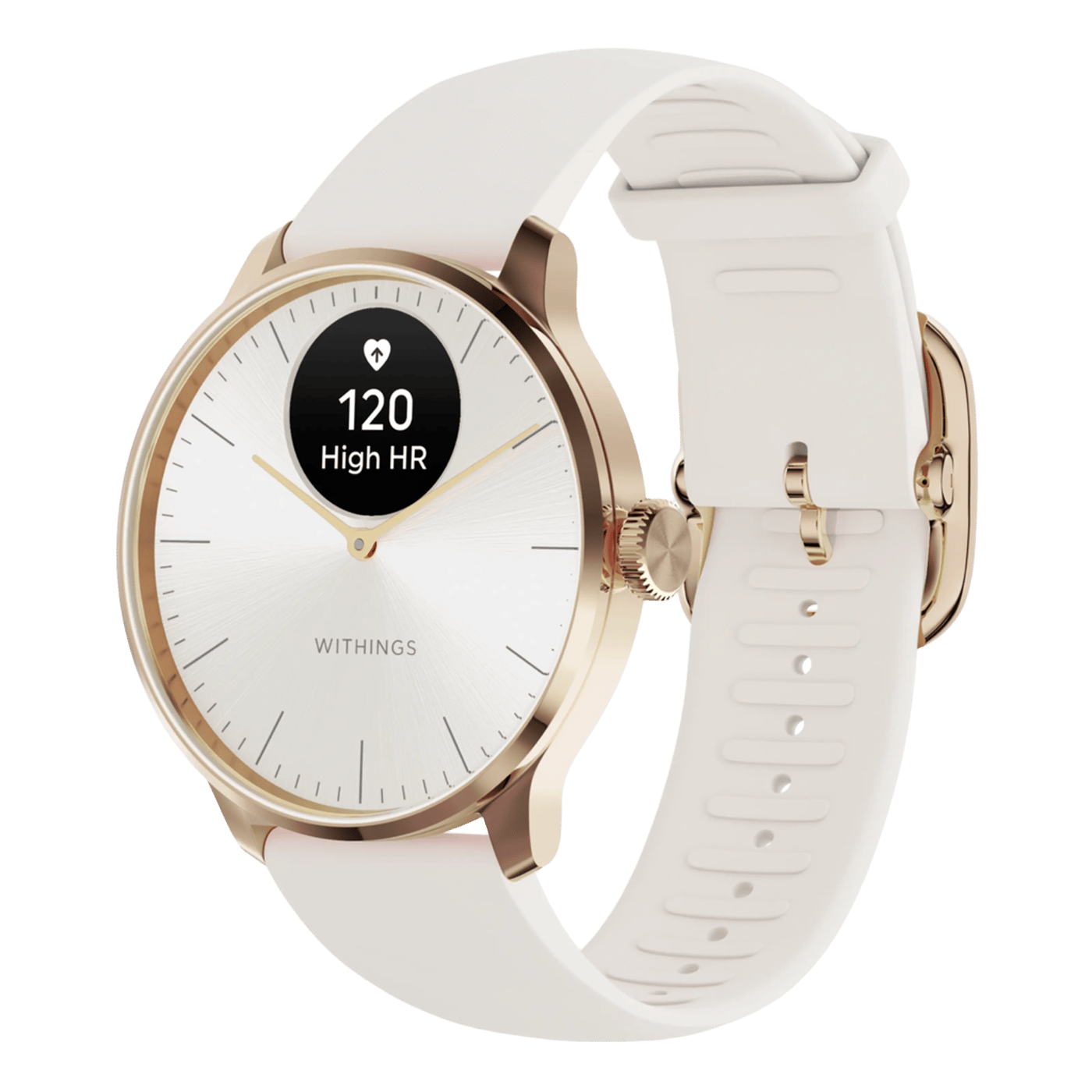 Withings Scanwatch Light Smartklokke med klassisk urskive 37 mm Rose Gold