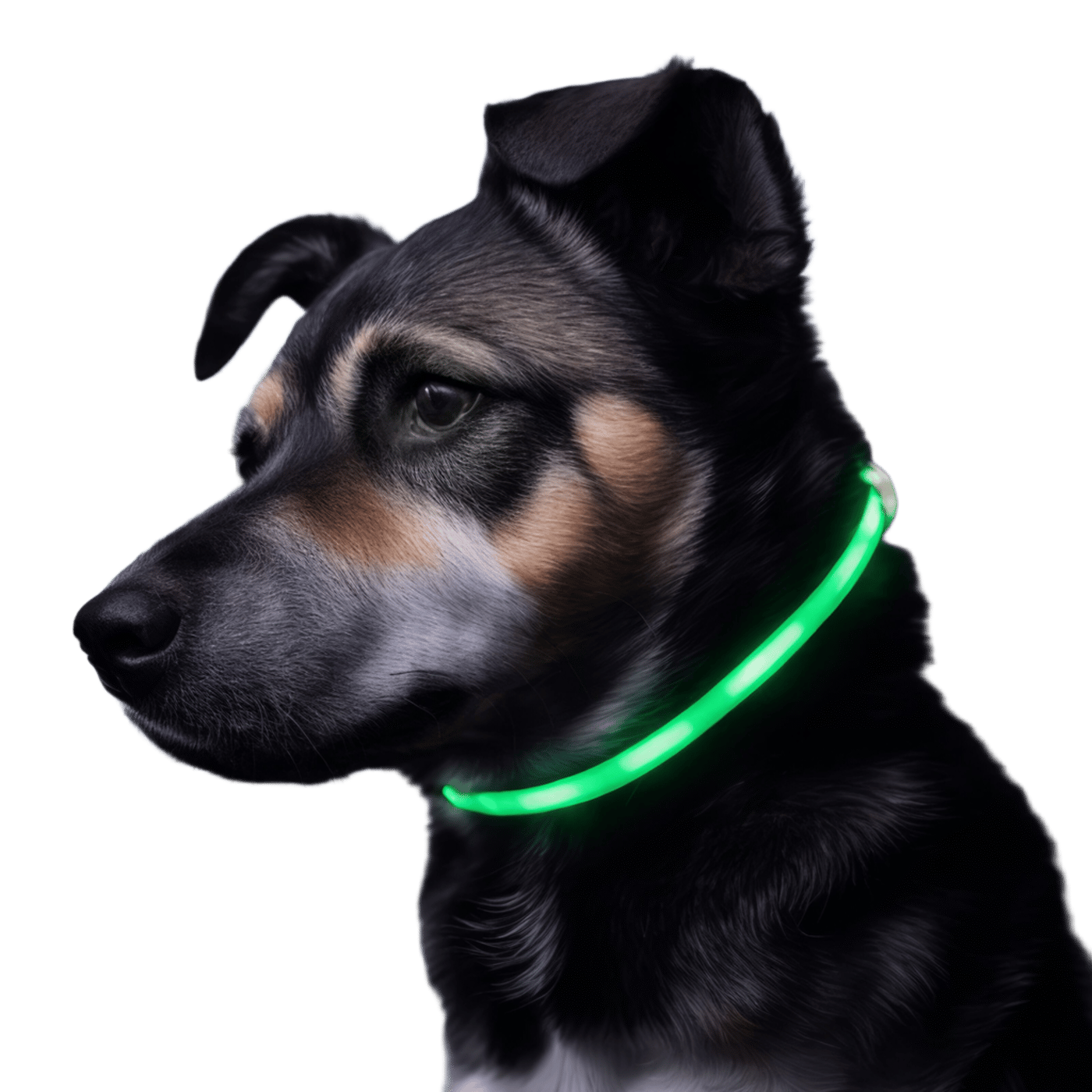 Luxorparts Laddningsbart hundhalsband med LED