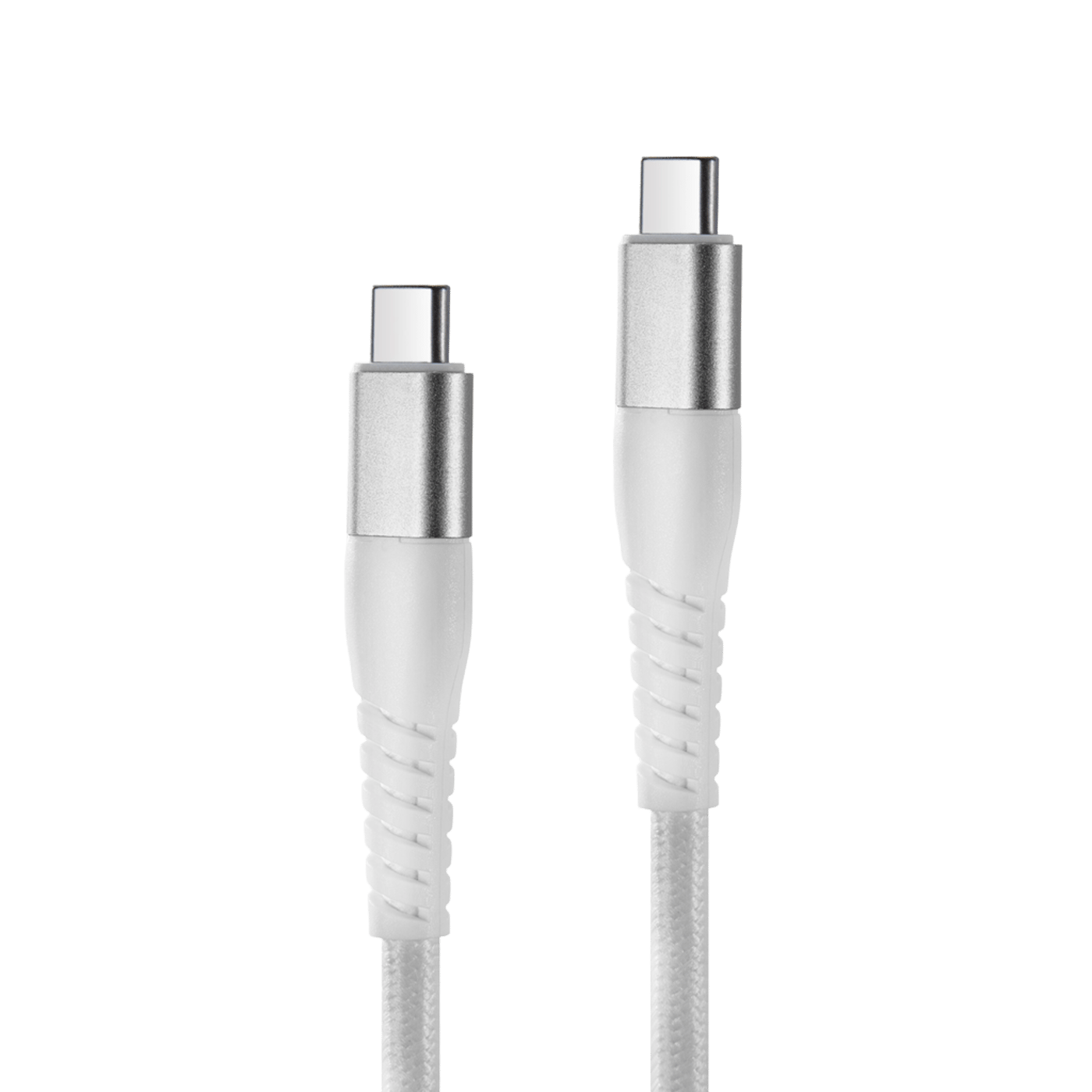 Linocell Premium Kevlar USB-C 3.2-kabel - Hvit 1 m