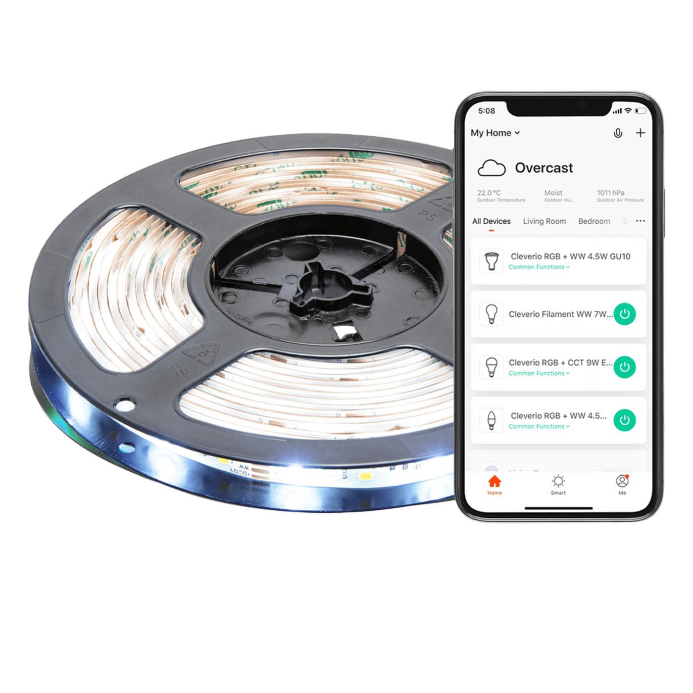 Cleverio Smart LED-list med wifi 5 m