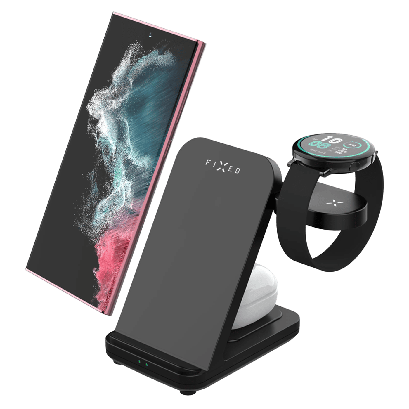 Fixed Powerstasjon 3-in-1 Ladestasjon for Samsung